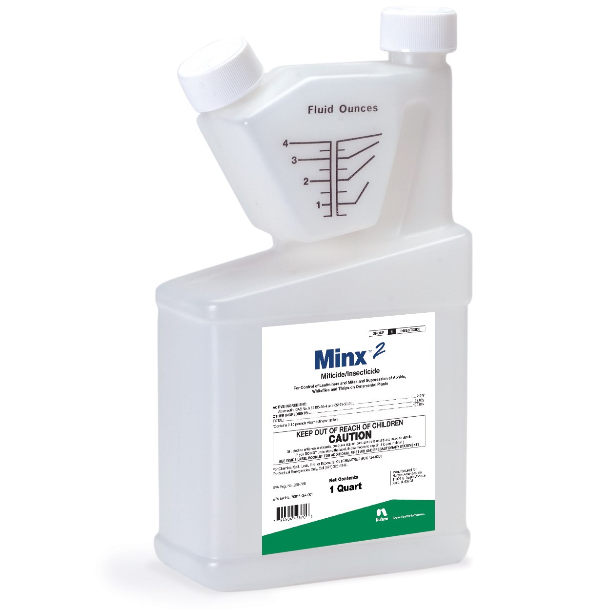 Nufarm Minx 2 1Qt HAZ VIA AIR/WATER ( abamectin ) — Single Unit