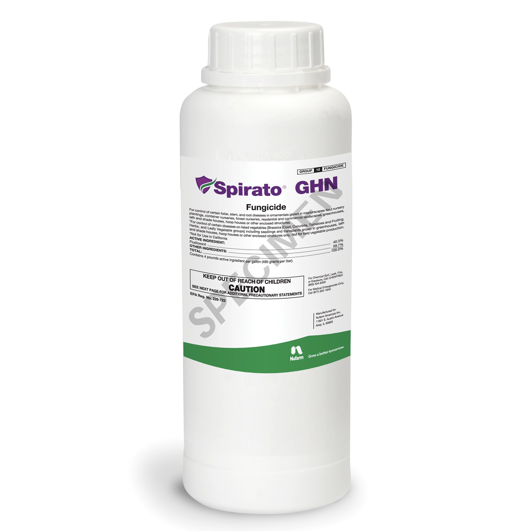 Nufarm Spirato GHN 16oz (F) Fungicide ( Fludioxonil ) ( Emblem ) — Single Unit