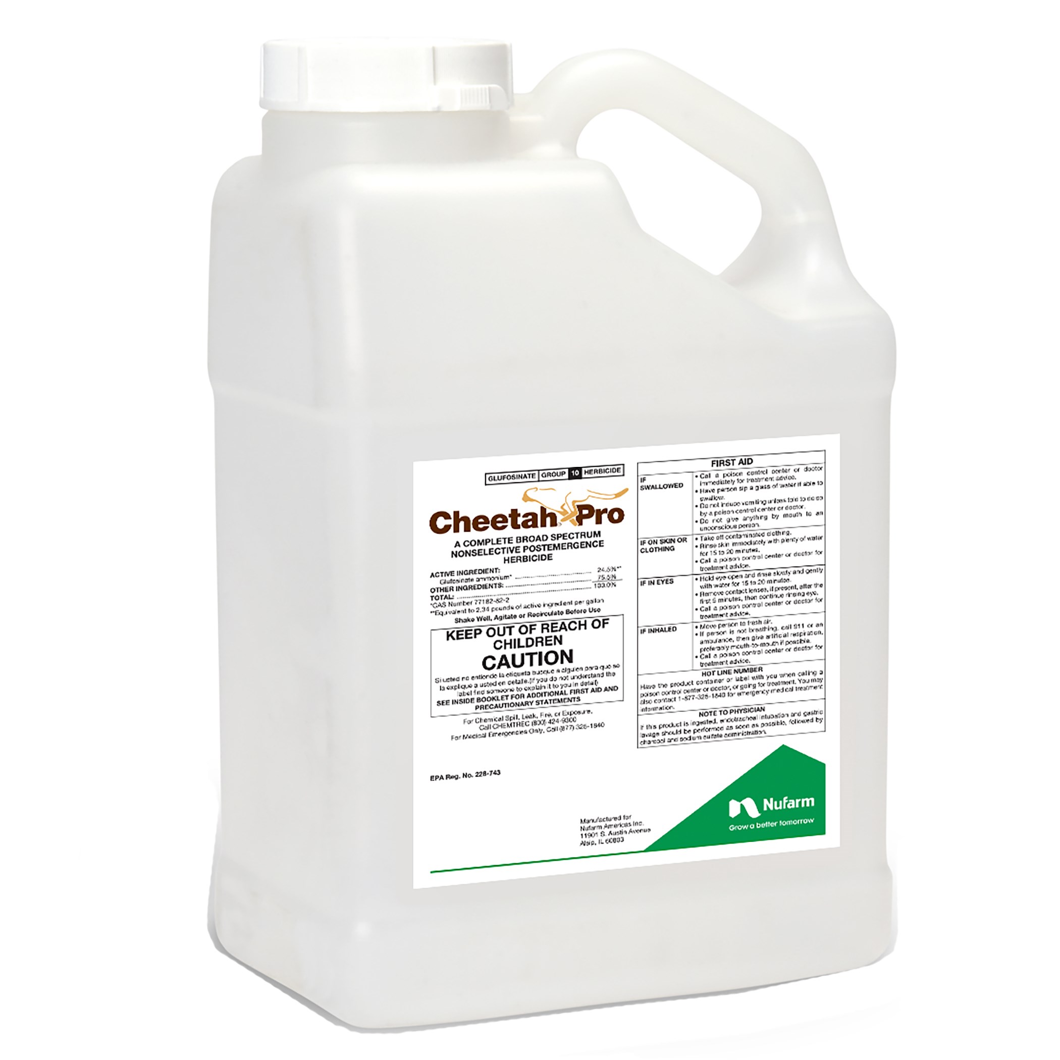 Nufarm Cheetah Pro 1Gl ( glufosinate-ammonium ) herbicide ( Finale ) — Single Unit