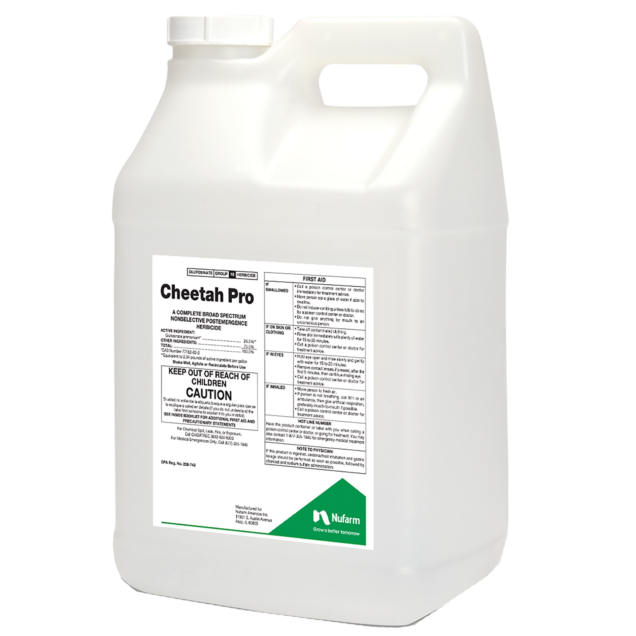 Nufarm Cheetah Pro 2.5Gl ( glufosinate-ammonium ) herbicide ( Finale ) — Single Unit