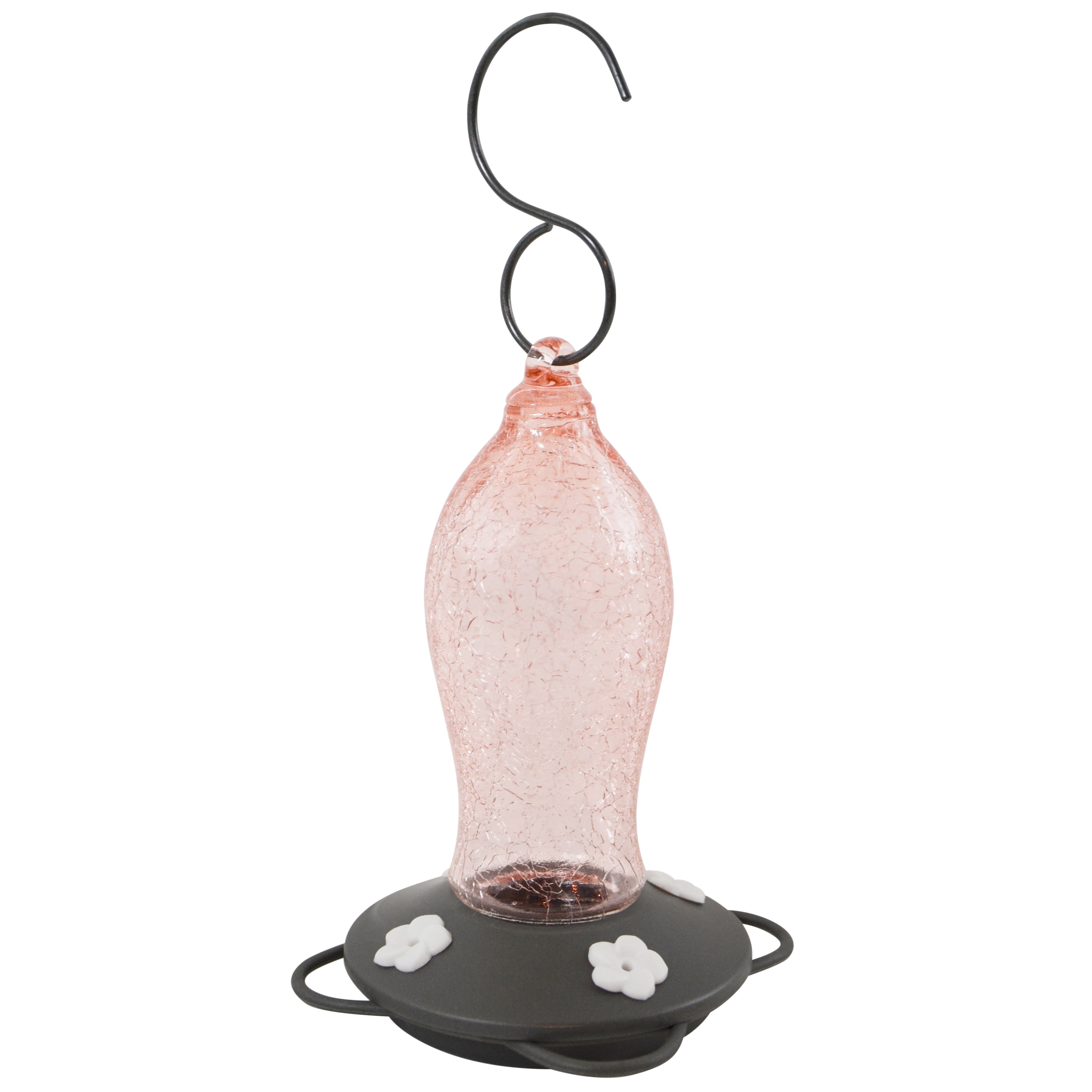 Natures Way 16oz Artisan Gravity Hummingbird Feeder Blush Crackle — priced per each; minimum 4; multiples of 4