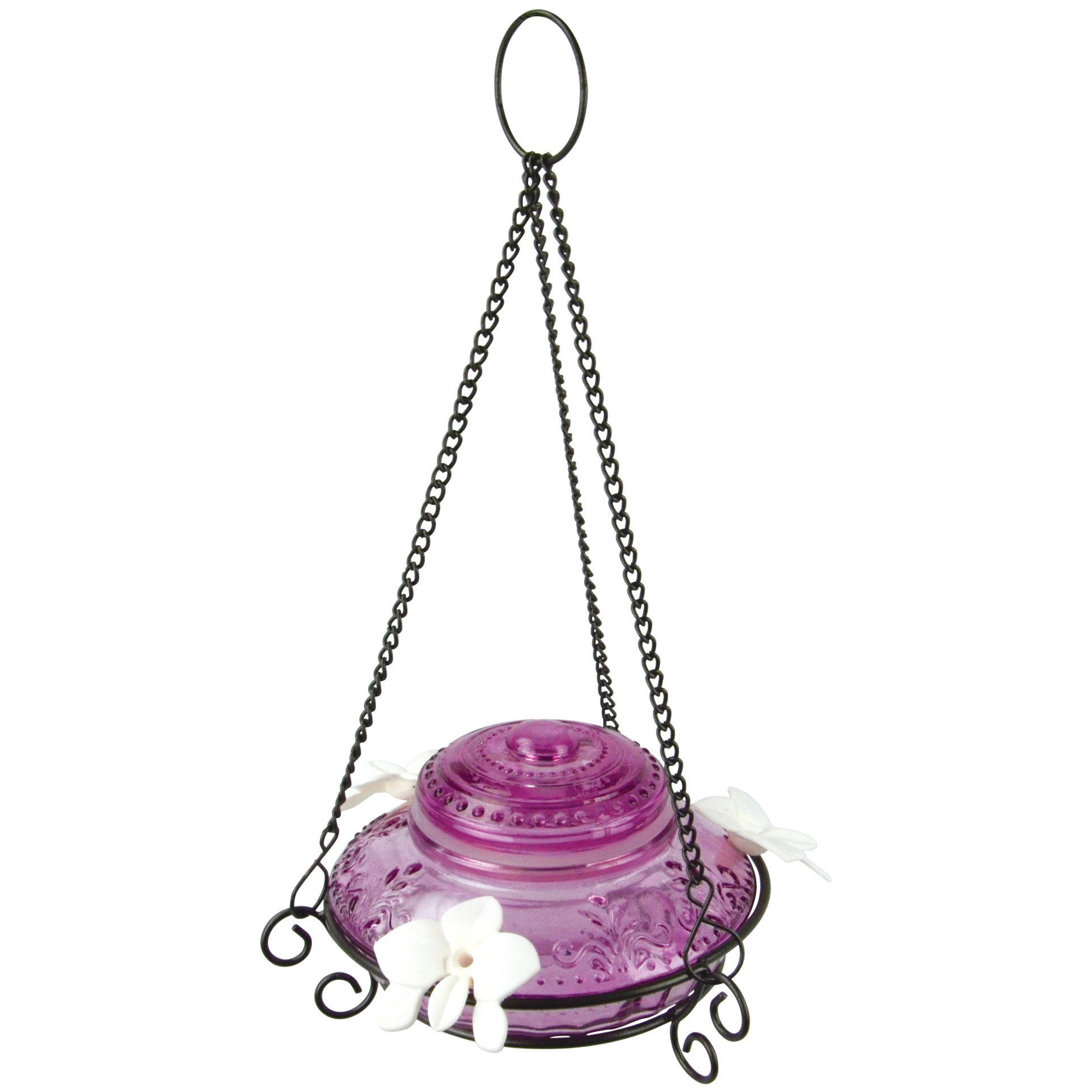 Natures Way 14oz Antique Glass Top-Fill Hummingbird Feeder Plum — priced per each; minimum 4; multiples of 4