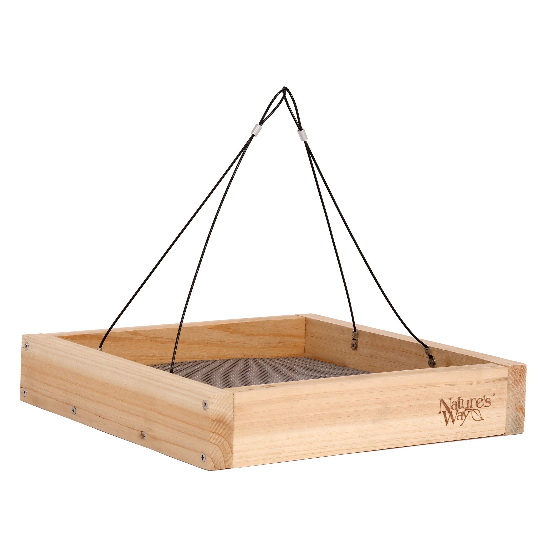 Natures Way Cedar Tray Bird Feeder — priced per each; minimum 4; multiples of 4