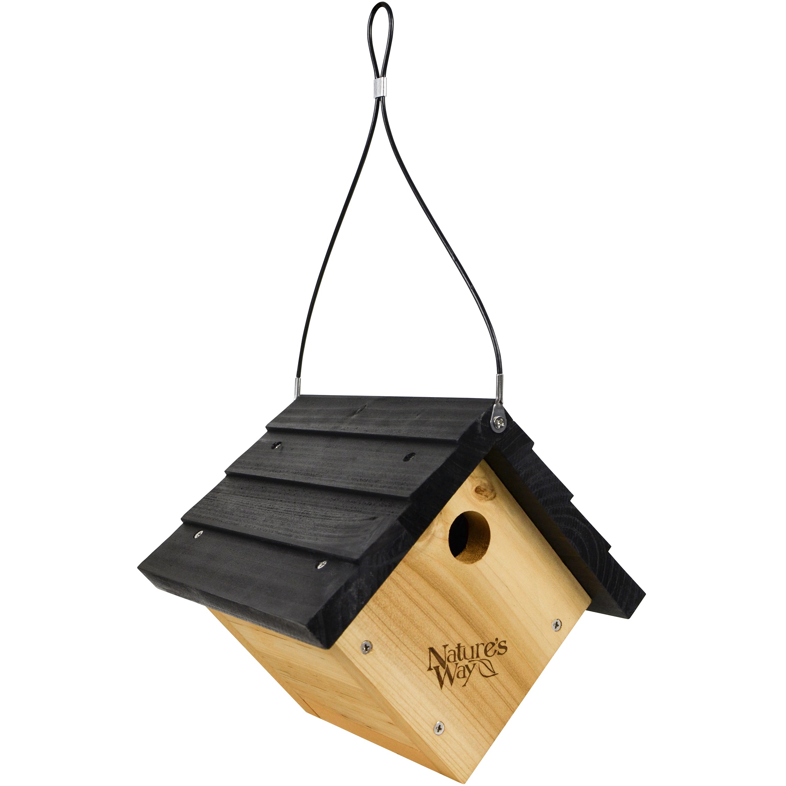 Natures Way Cedar Wren Hanging Bird House — priced per each; minimum 4; multiples of 4