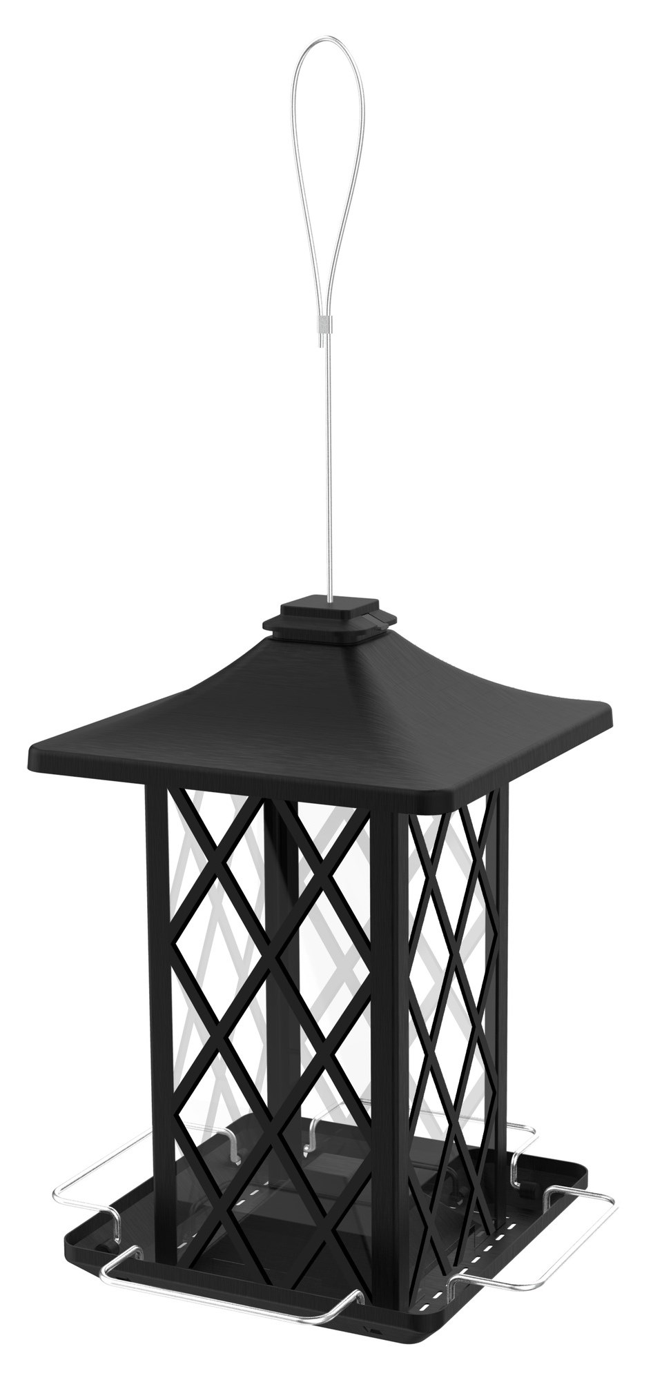 Natures Way Metal Gazebo Bird Feeder Contemporary Lantern 1.56qt — priced per each; minimum 4; multiples of 4