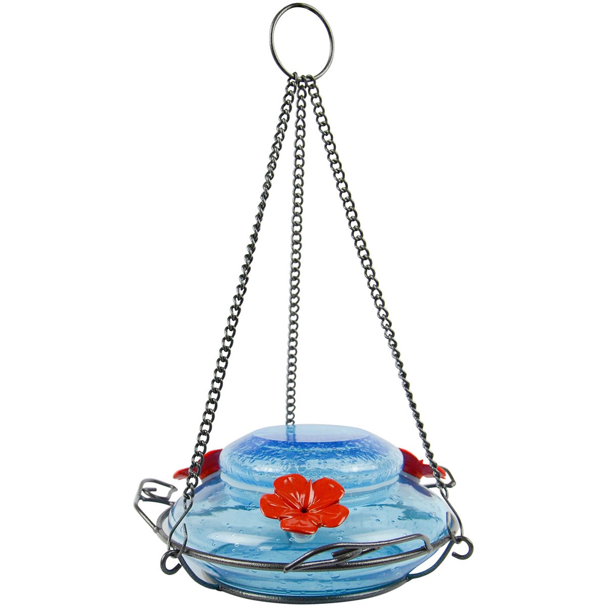 Natures Way 16oz Garden Top Fill Hummingbird Feeder Mason Jar Blue Glass — priced per each; minimum 4; multiples of 4