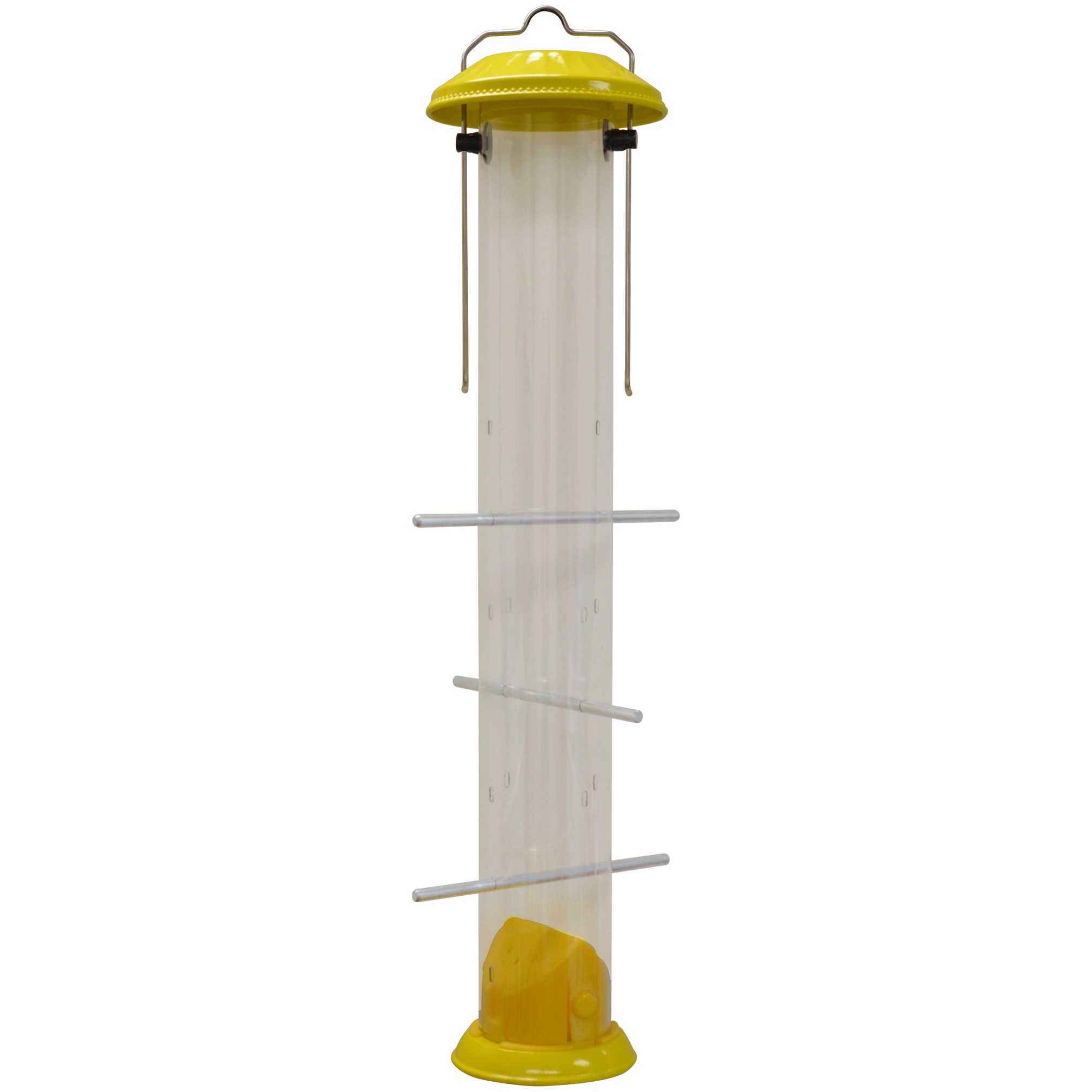 Natures Way 1.6qt Bottoms Up Metal Finch Thistle Feeder — priced per each; minimum 4; multiples of 4