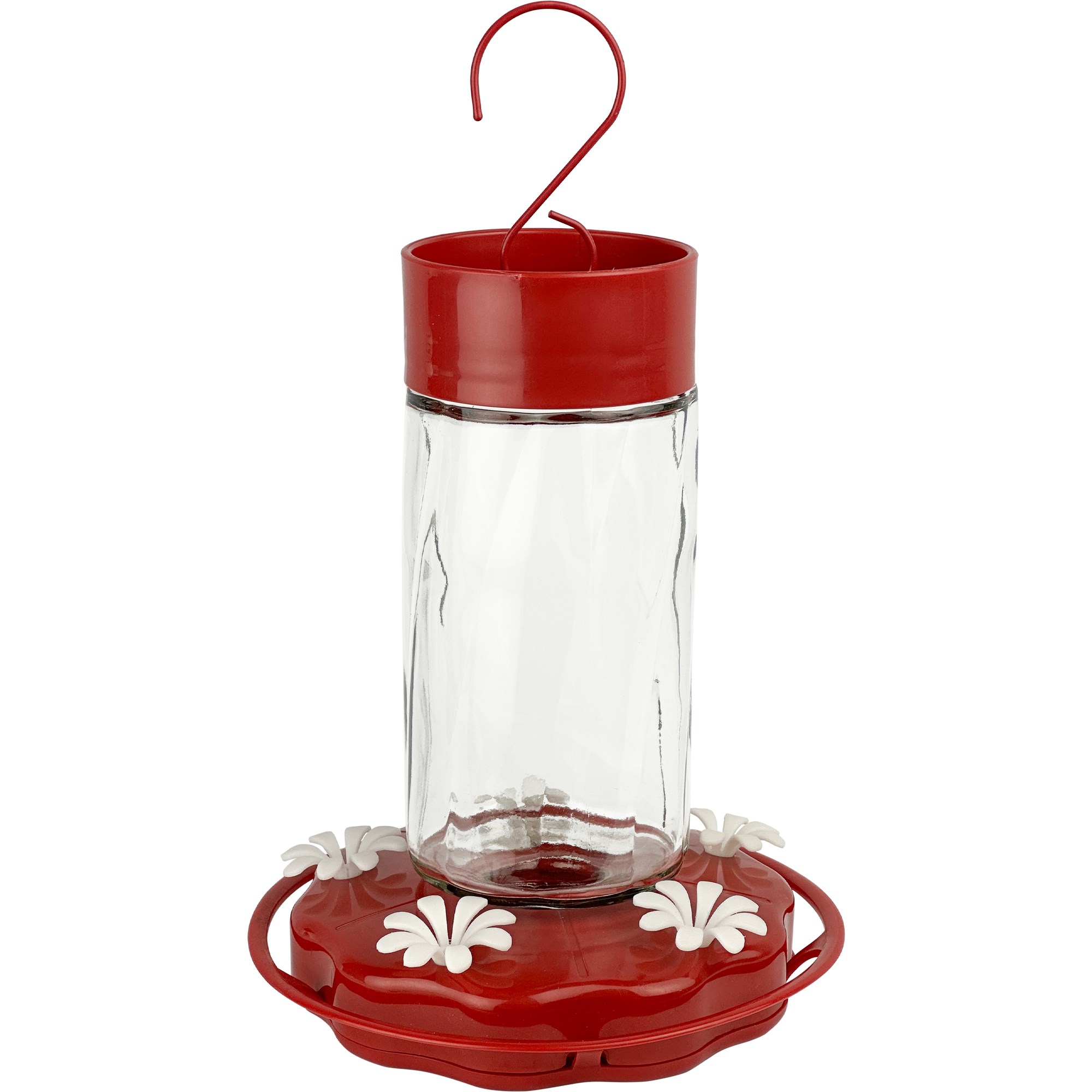 Natures Way 20oz Glass Hummingbird Feeder Scarlet Swirl — priced per each; minimum 6; multiples of 6