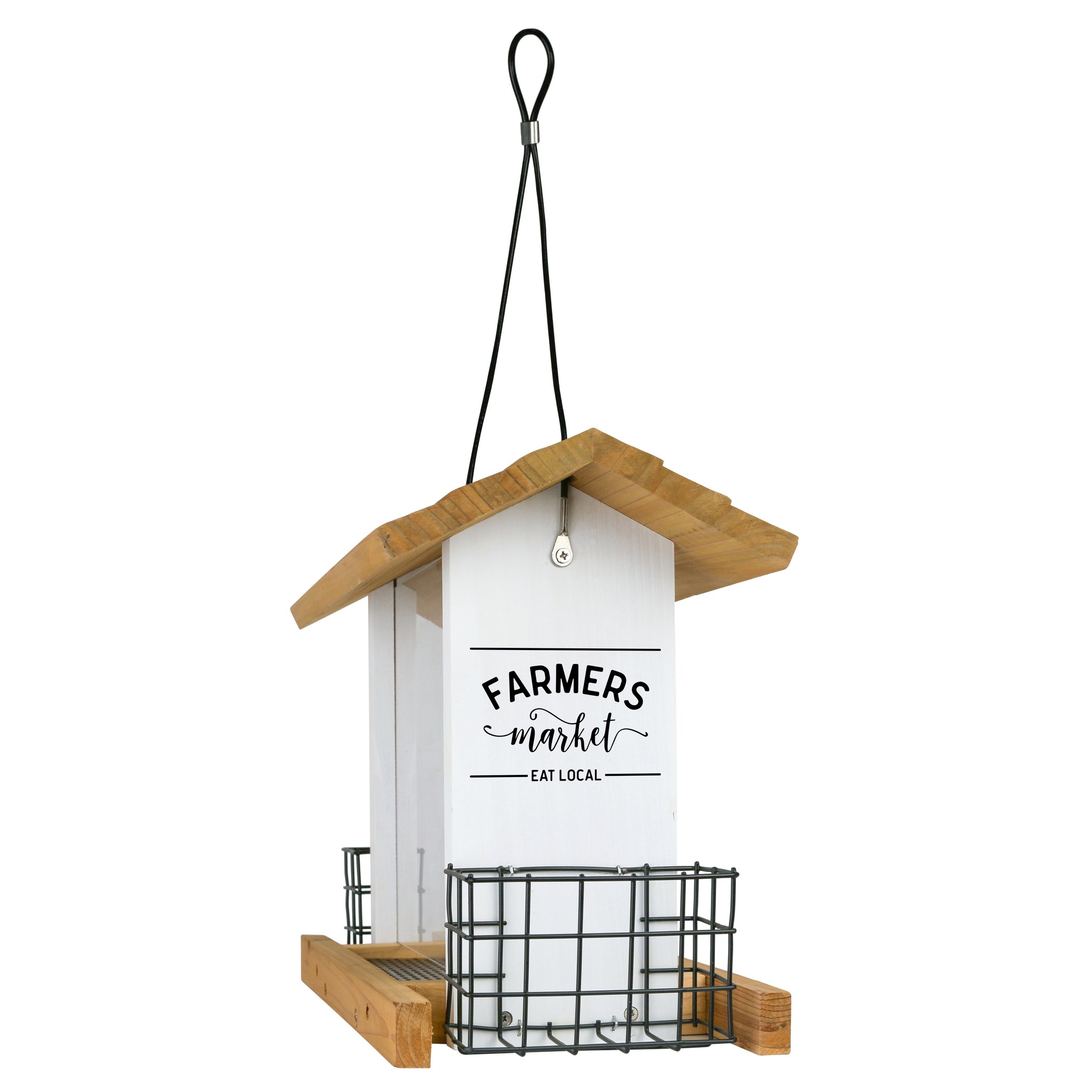 Natures Way 3qt Hopper Feeder w/ Suet Cages Farmhouse — priced per each; minimum 4; multiples of 4