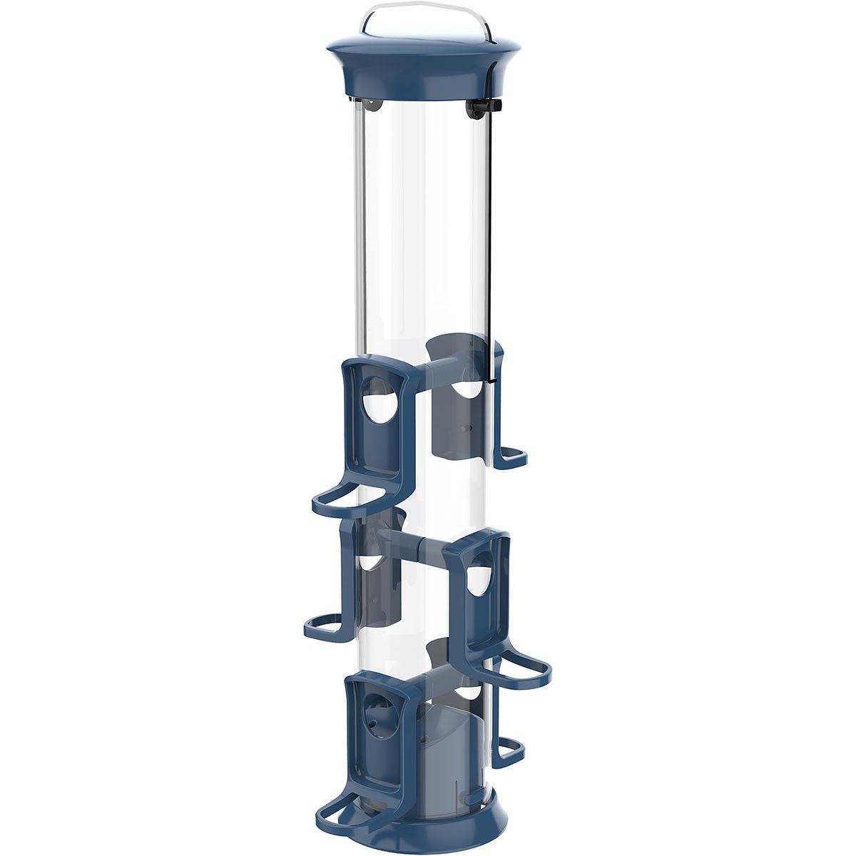 Natures Way 1.2qt Small Seed Plastic Tube Feeder Blue — priced per each; minimum 6; multiples of 6