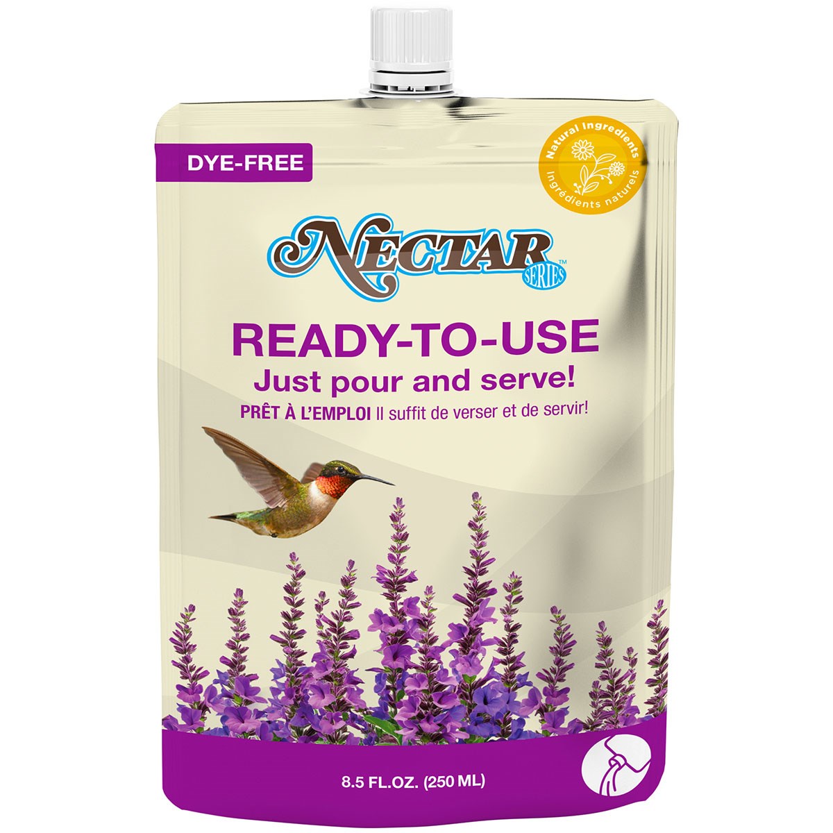 Natures Way 8.5oz Hummingbird Nectar RTU Clear — priced per each; minimum 12; multiples of 12