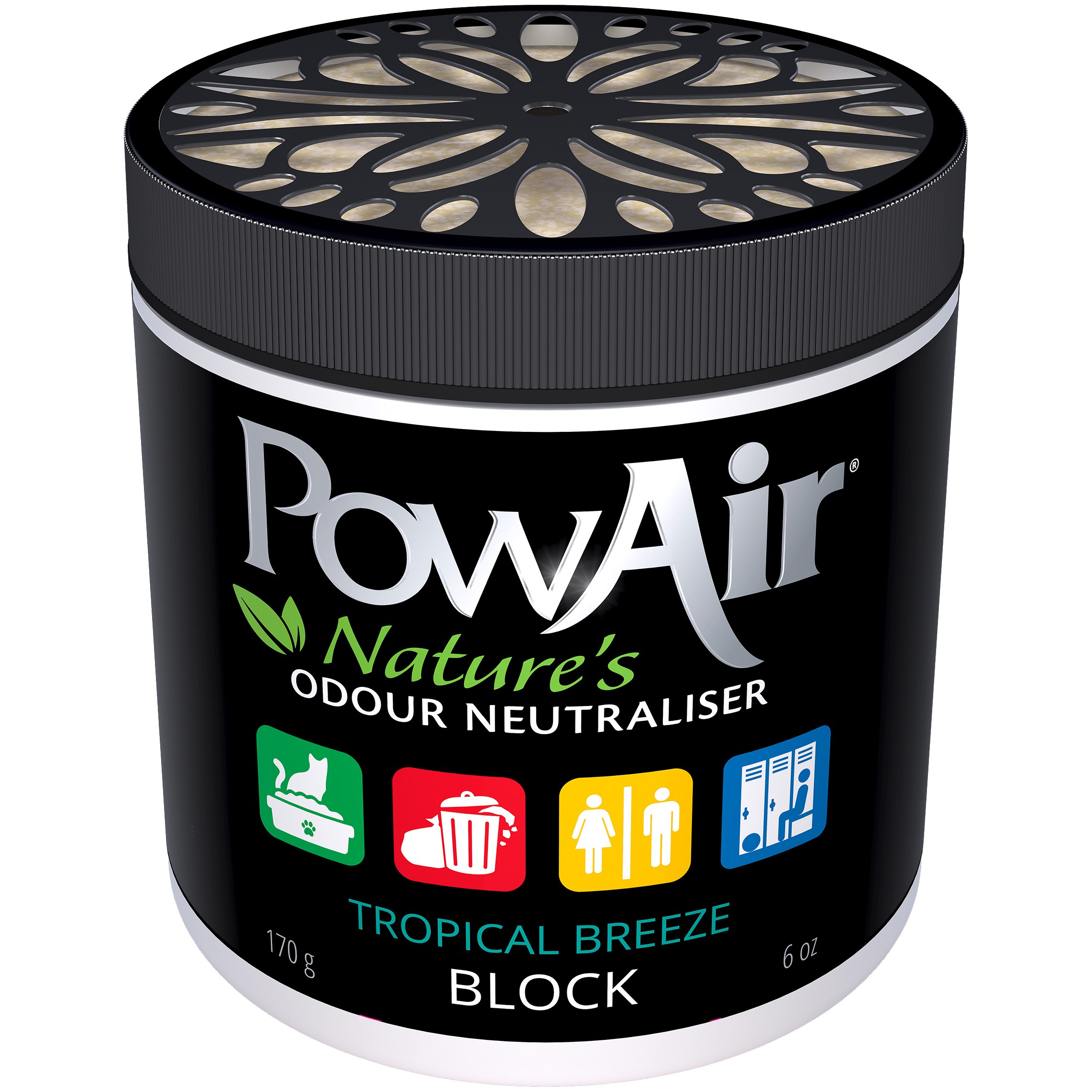 PowAir Block Tropical Breeze 170g/6oz — priced per each; minimum 6; multiples of 6