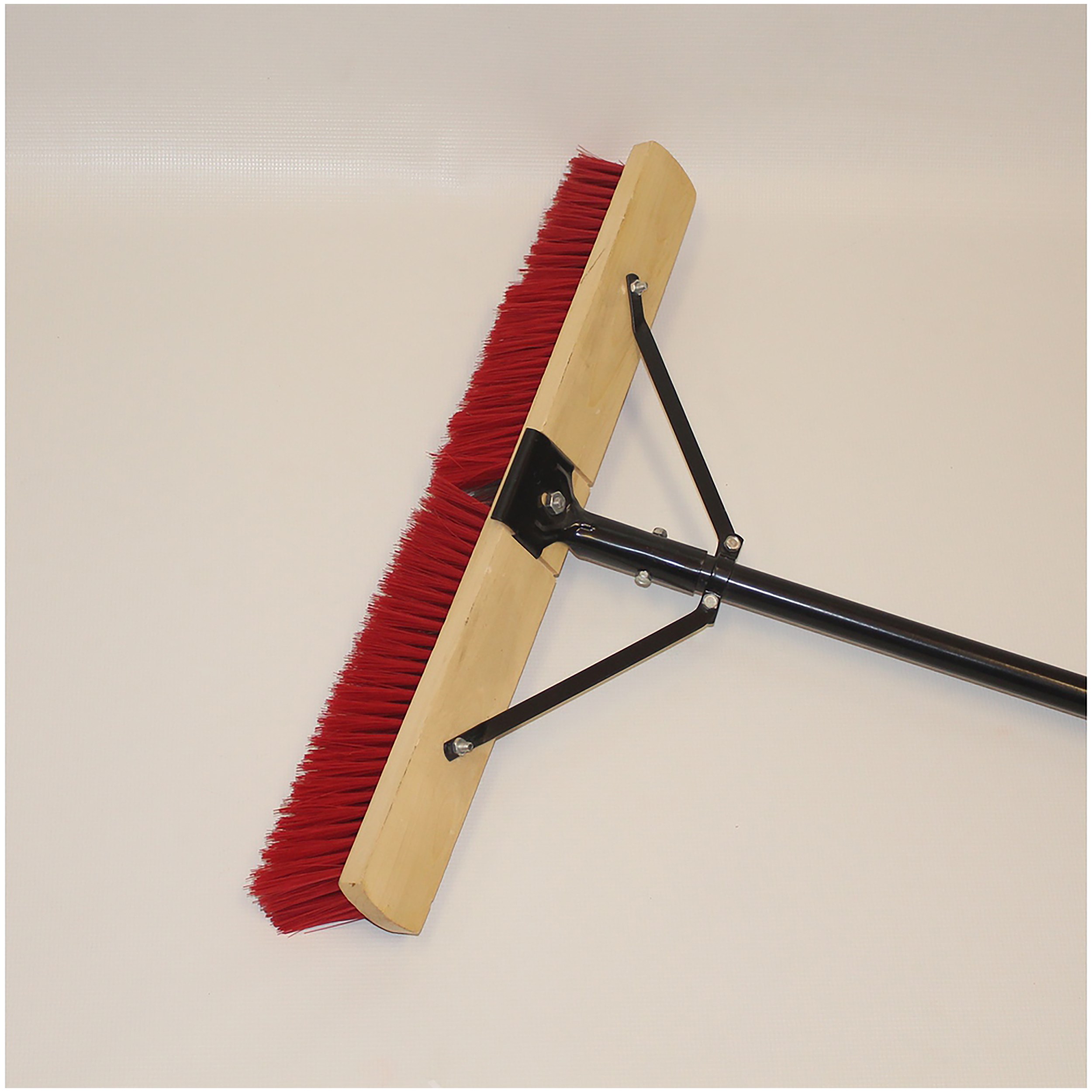 Organic Tool 24" Coarse Synthetic Push Broom with 60" Handle — priced per each; minimum 6; multiples of 6