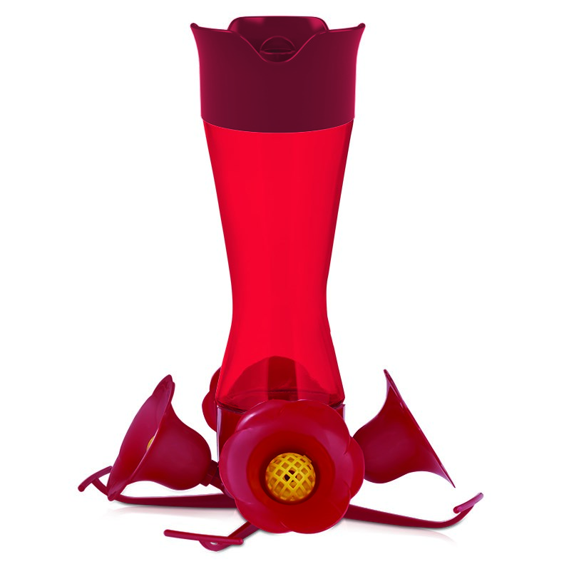 Perky Pet Pinch Waist Red Glass Hummingbird Feeder