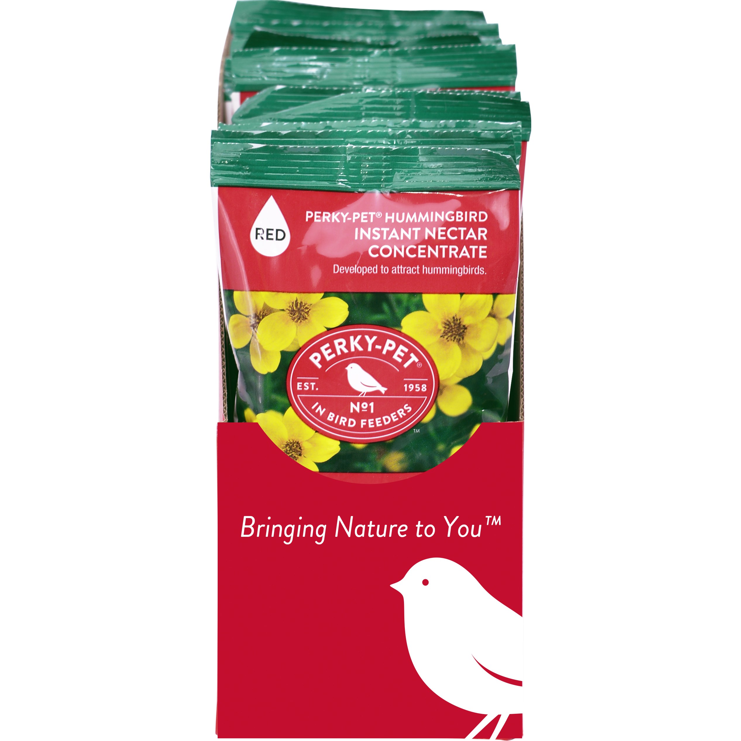 Perky Pet 8oz Original Nectar Bag Single Facing — priced per each; minimum 12; multiples of 12