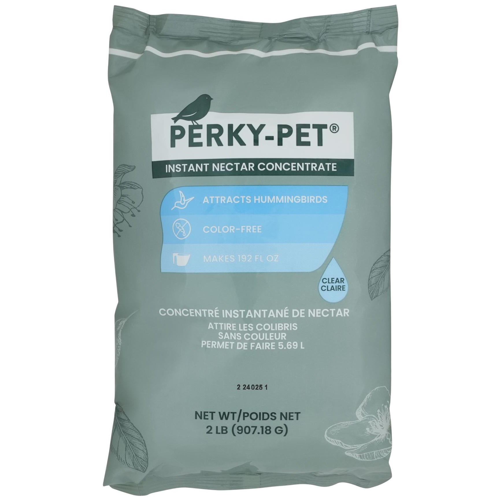 Perky Pet 2# Clear HB Nectar Bag — priced per each; minimum 4; multiples of 4