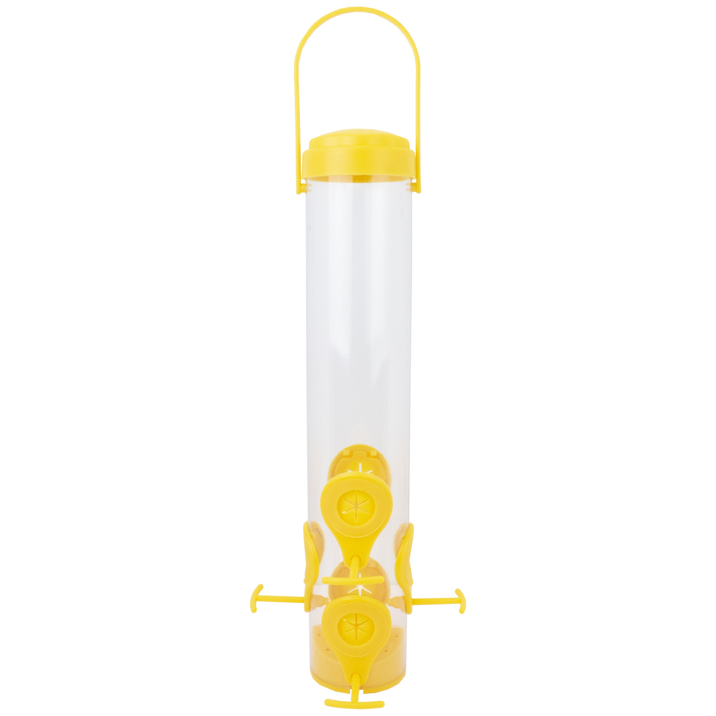 Perky Pet Classic Finch Feeder Yellow with 6 Ports & 1.8lb Capacity — priced per each; minimum 6; multiples of 6