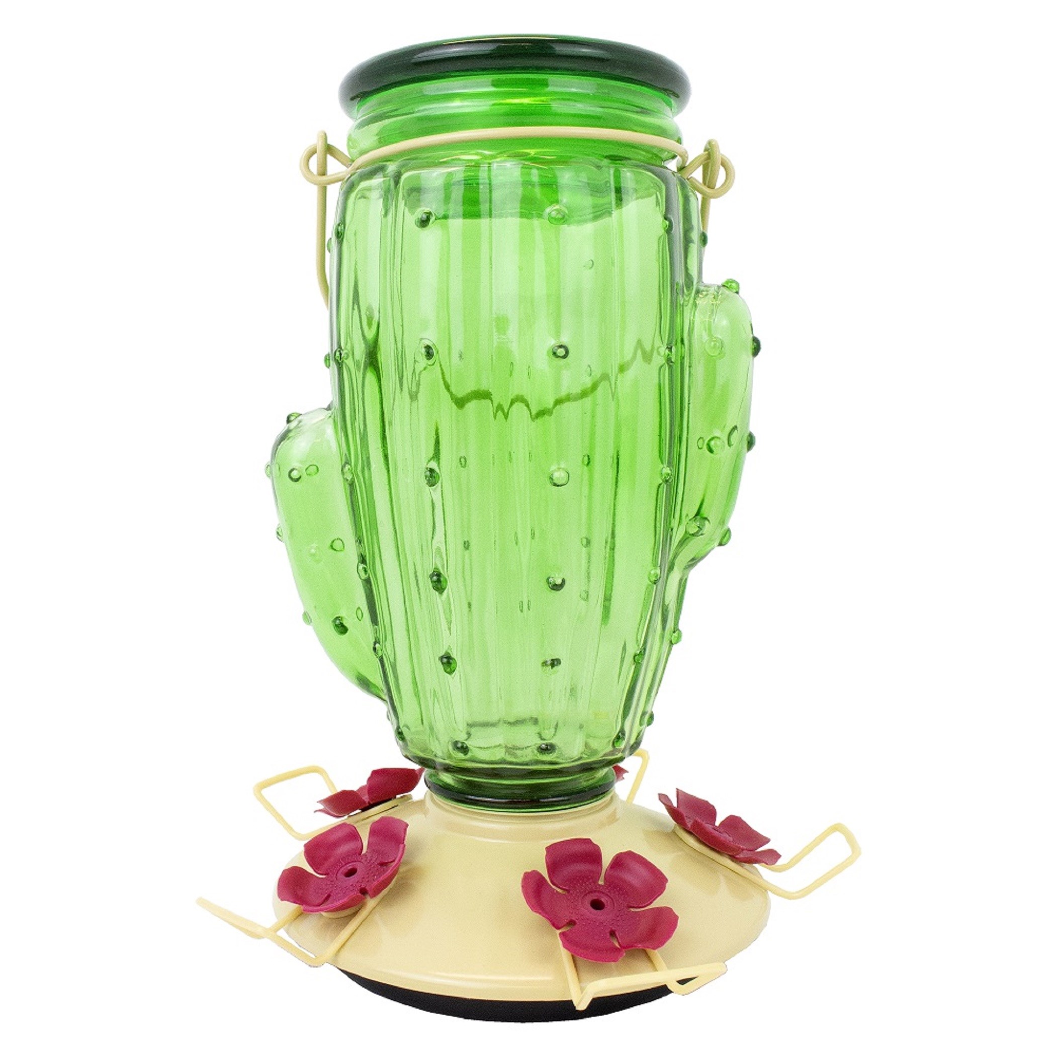 Perky Pet 32oz Cactus Glass Top Fill Hummingbird Feeder — priced per each; minimum 2; multiples of 2