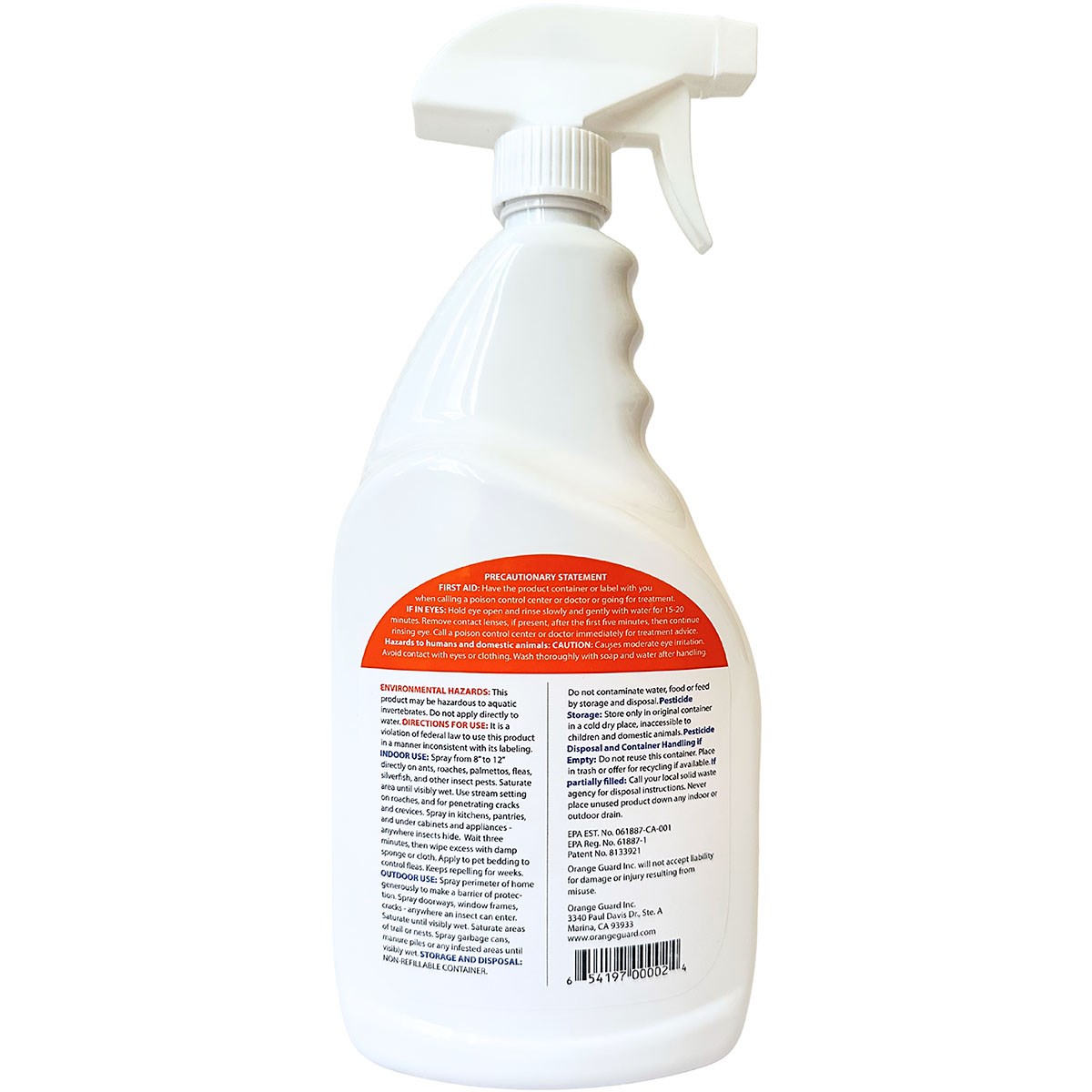 Orange Guard 32oz 100% Natural Home Pest Control w/ Orange Peel Extract d-Limonene 5.8% - Image 2