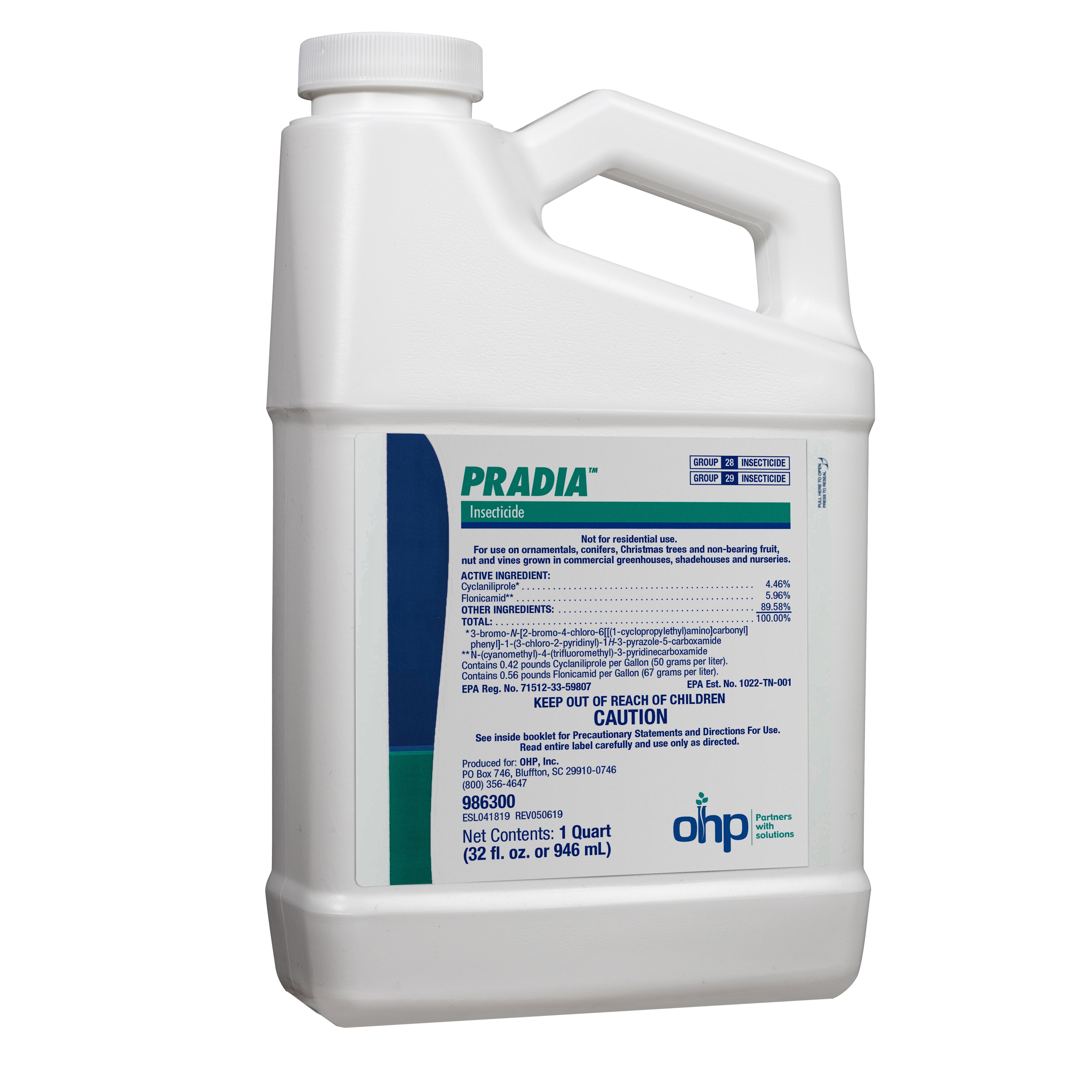 OHP Pradia 1Qt (F) ( Cyclaniliprole + Flonicamid ) — Single Unit