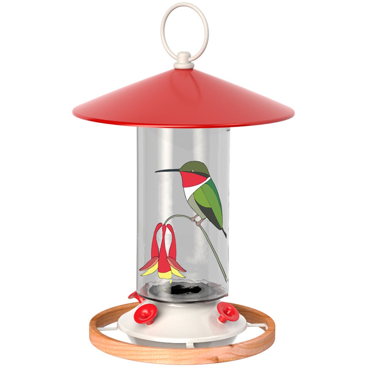 Audubon Limited Edition Eggpicnic Audubon Hummingbird Feeder with Faux Wood Round Perch — priced per each; minimum 4; multiples of 4