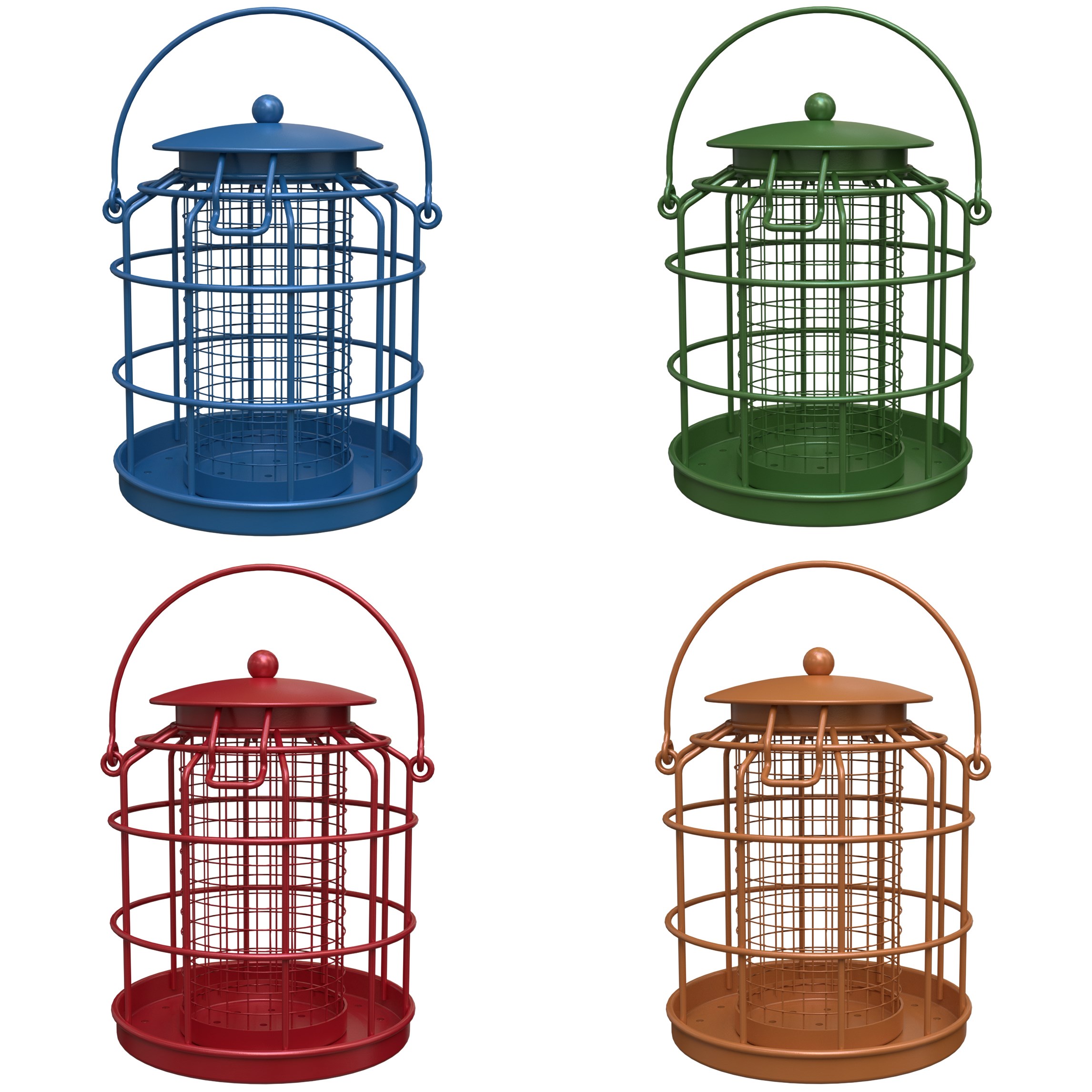 Wild Bird Lovers Promotional Economy Squirrel-Resistant Bird Feeder Assorted Colors — priced per each; minimum 8; multiples of 8