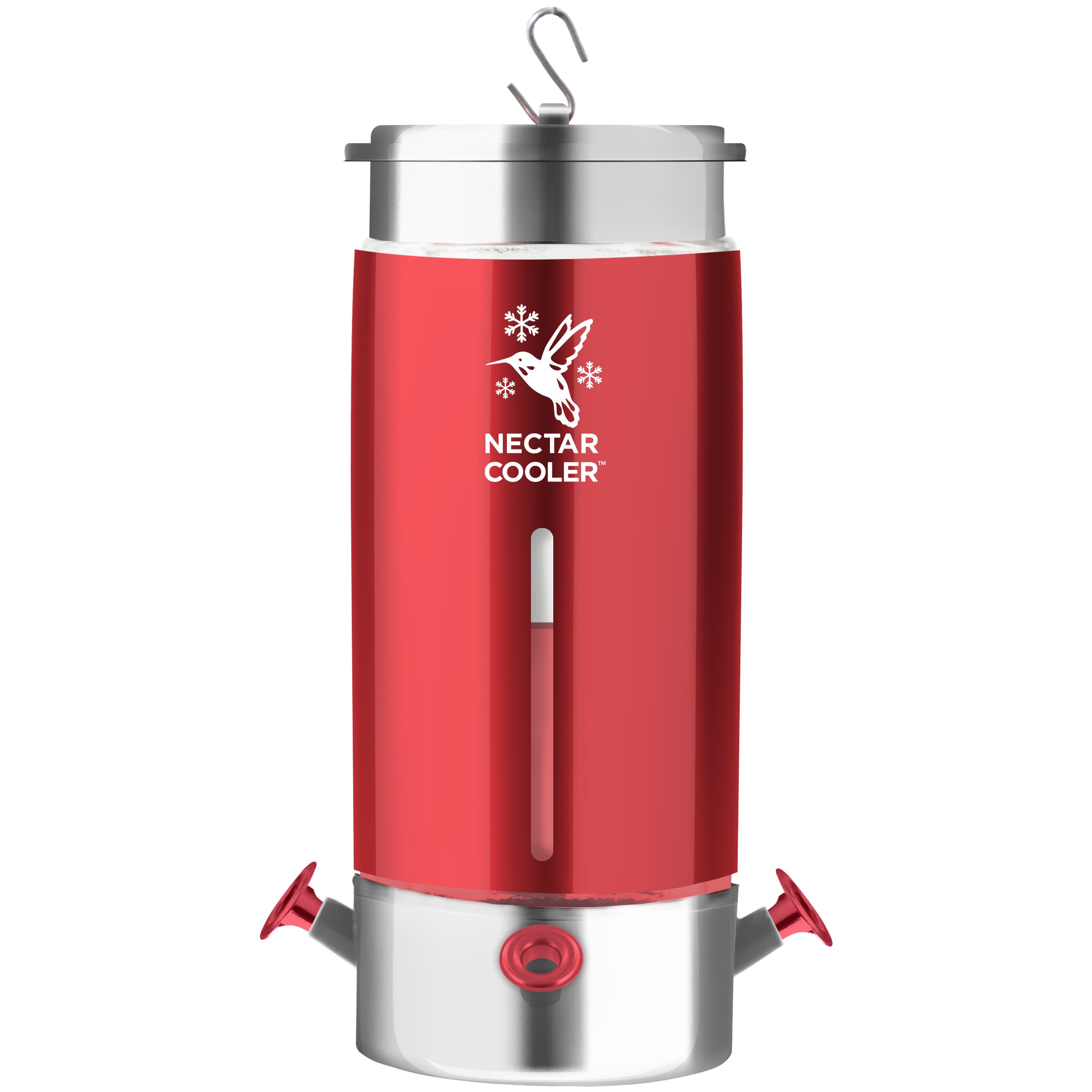 Wild Bird Lovers 30oz Insulated Nectar Cooler Hummingbird Feeder Red — priced per each; minimum 4; multiples of 4