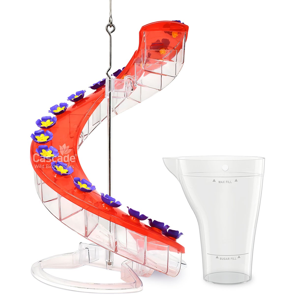 Cascade Helix 16 Port Hummingbird Feeder with Mix & Pour Pitcher