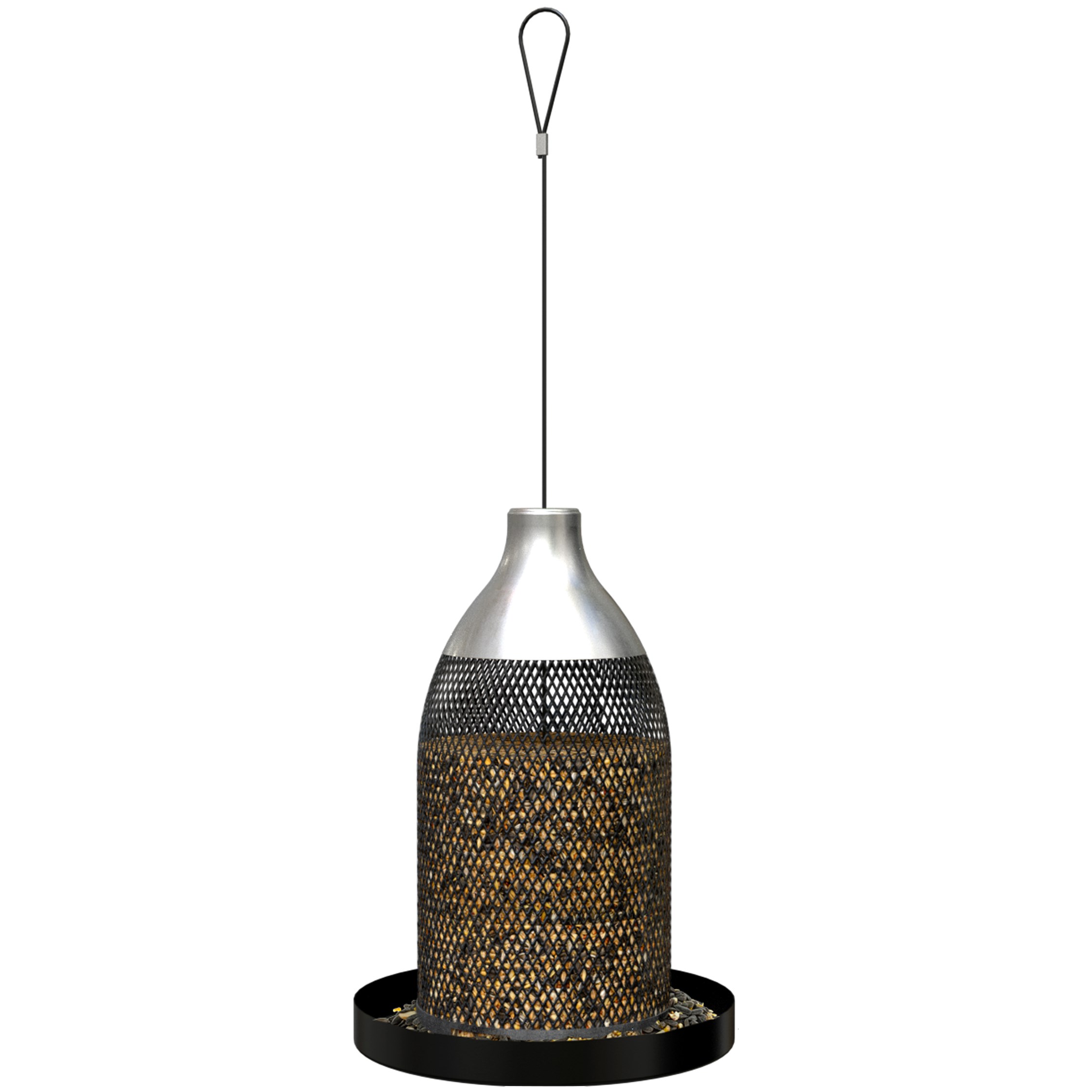 New Age Mesh & Tube Seed Feeder — priced per each; minimum 4; multiples of 4