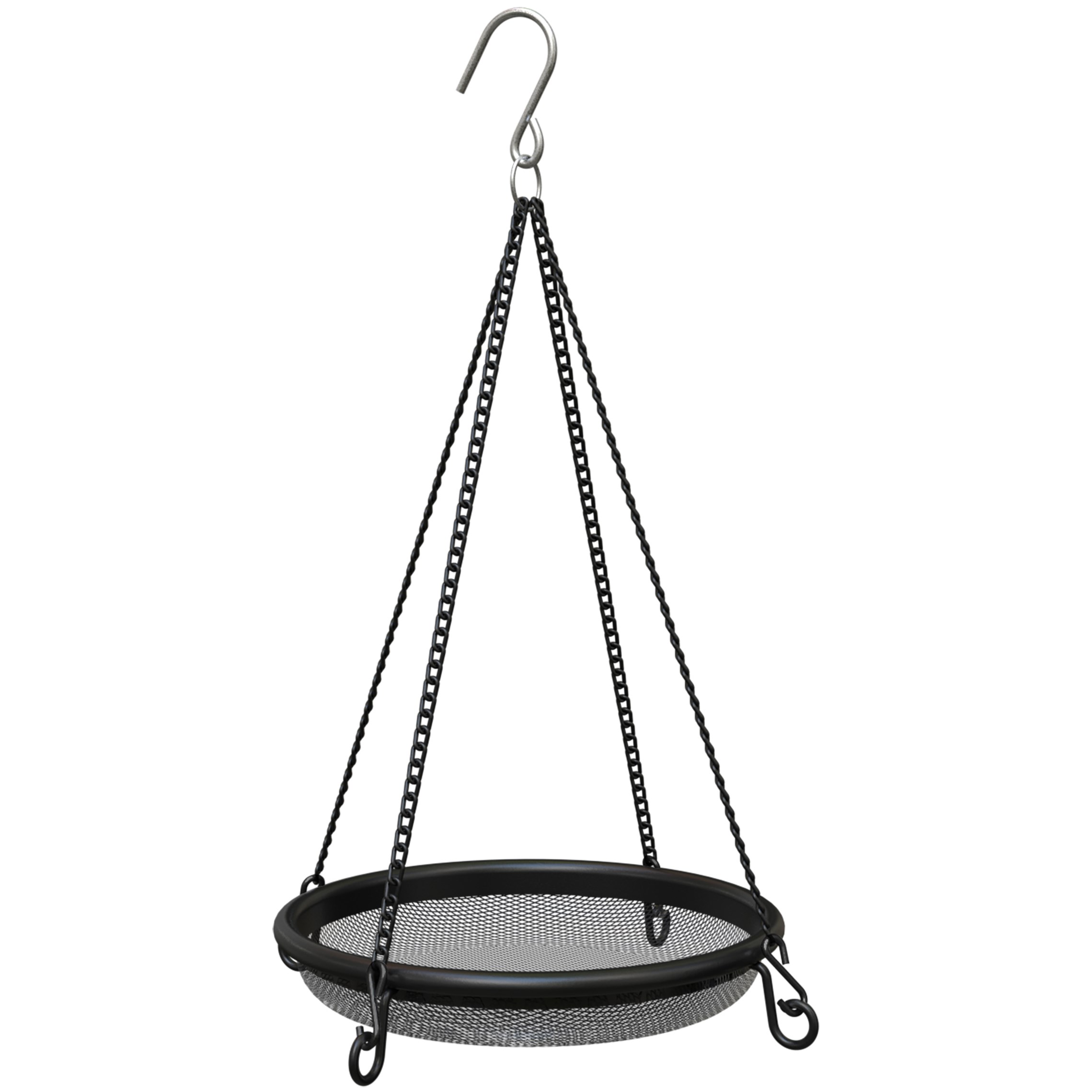 New Age Hanging & Ground Tubular Mesh Platform Seed & Fruit Feeder — priced per each; minimum 4; multiples of 4