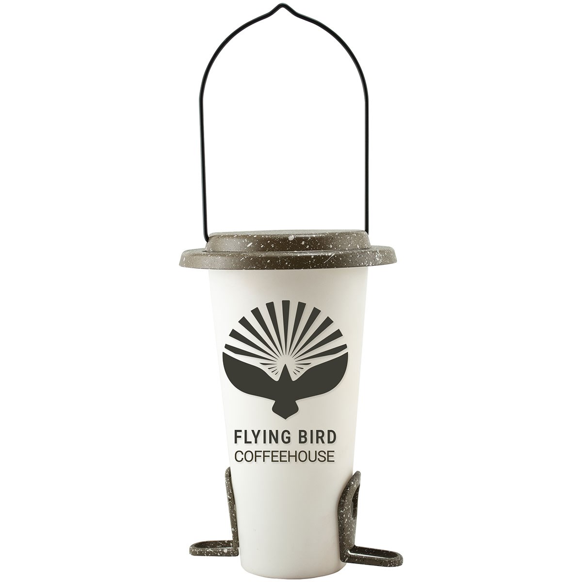 Ultimate Renewable Coffee Cup Bird Seed Feeder Made from Recycled Coffee & Rice Husks — priced per each; minimum 4; multiples of 4