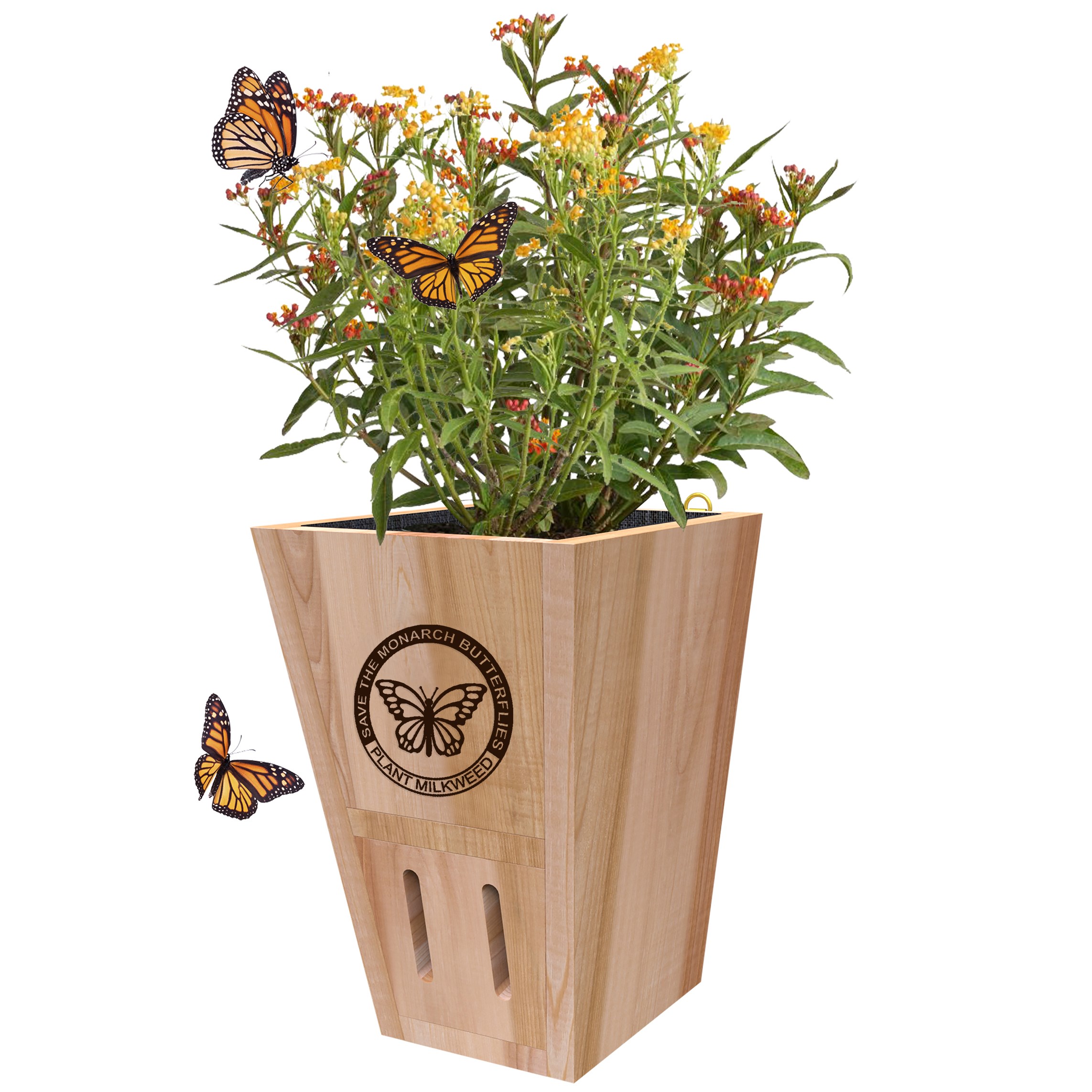 Woodlink Butterfly Shelter with Wood Planter — priced per each; minimum 4; multiples of 4