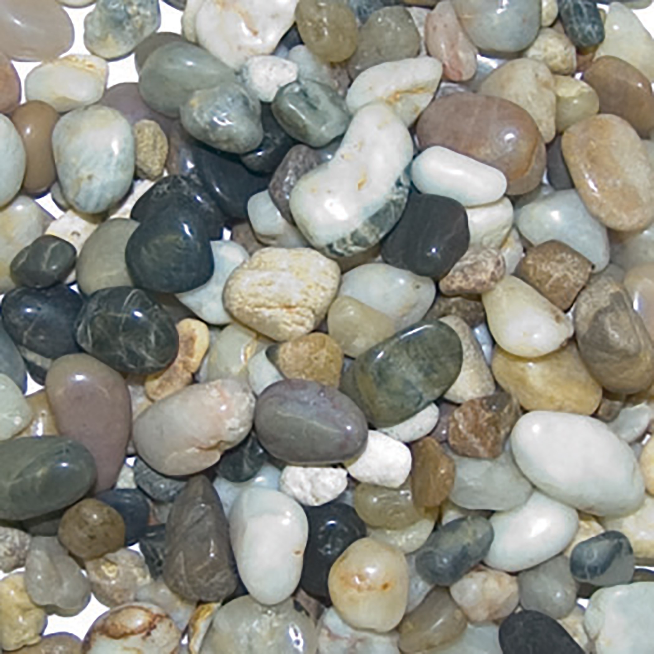 Panacea 5# Mixed River Pebbles — priced per each; minimum 6; multiples of 6