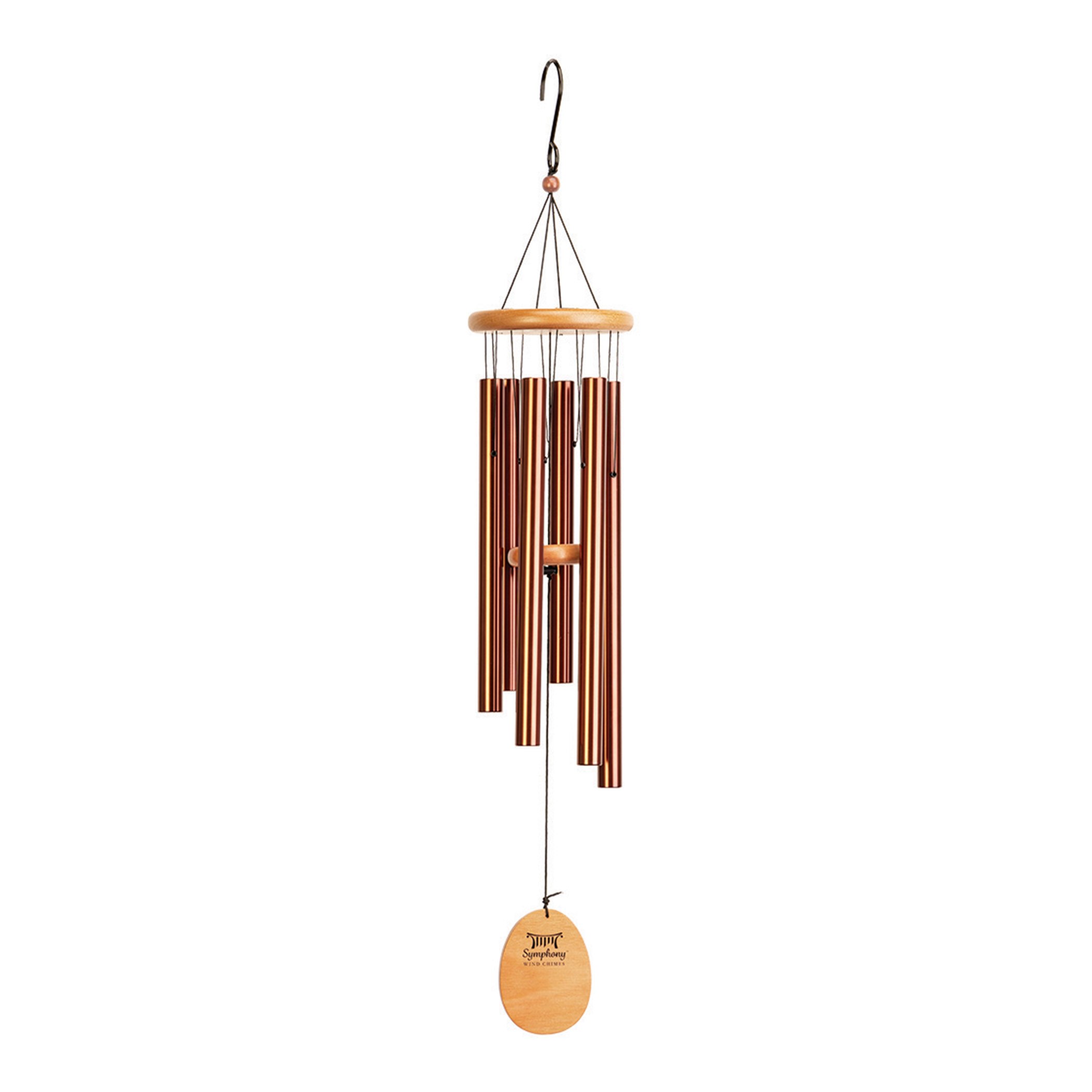 Panacea 36" Wood/ Aluminum Wind Chime Copper