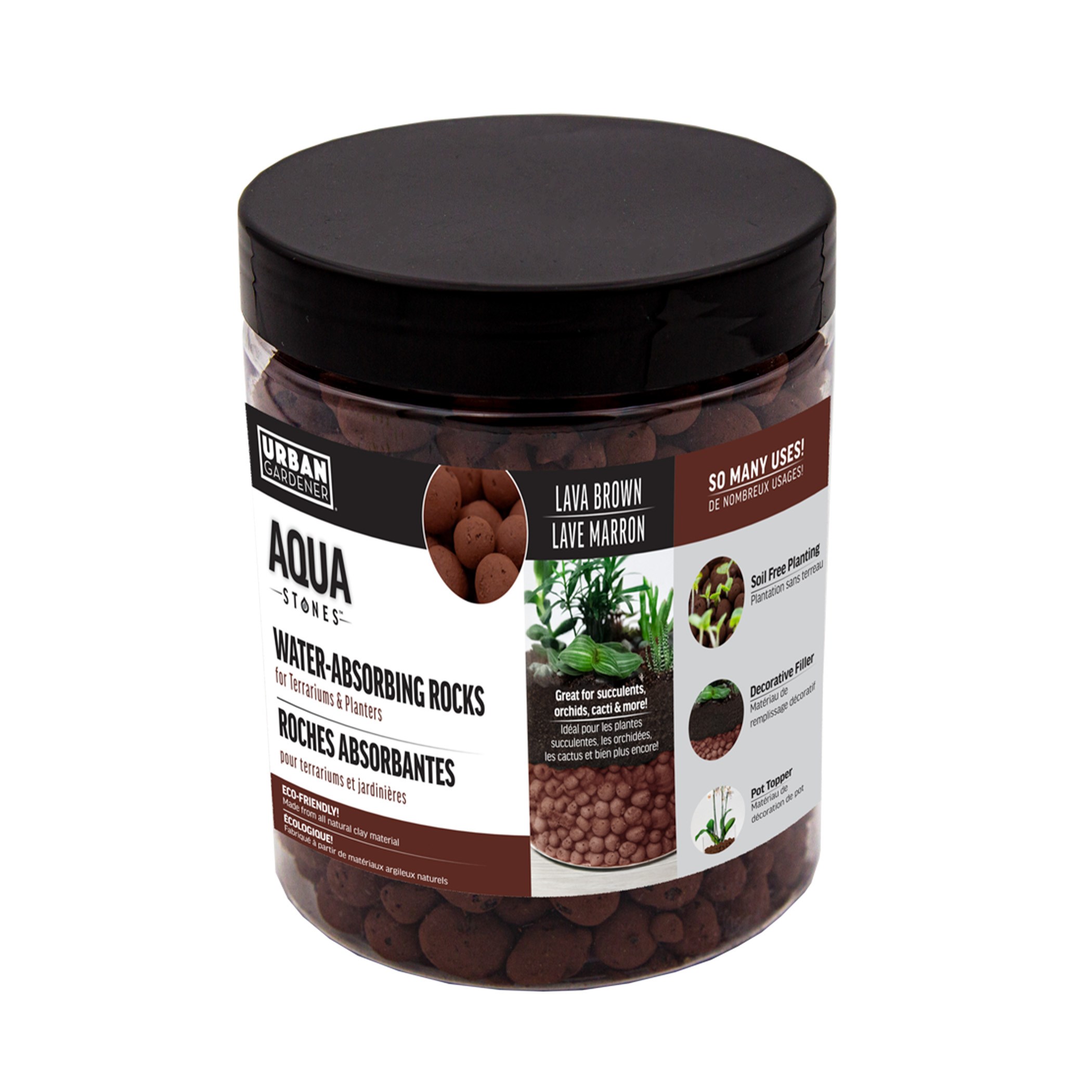 Panacea Aqua Stones Lava Brown — priced per each; minimum 6; multiples of 6