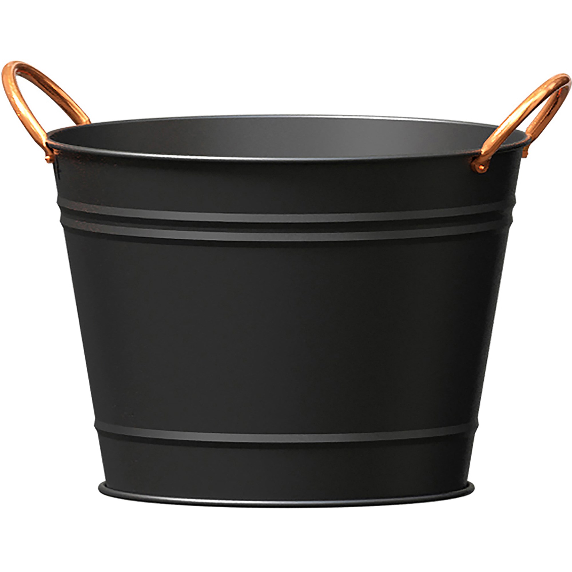 Panacea 10" Washtub Matte Black with Copper Handles