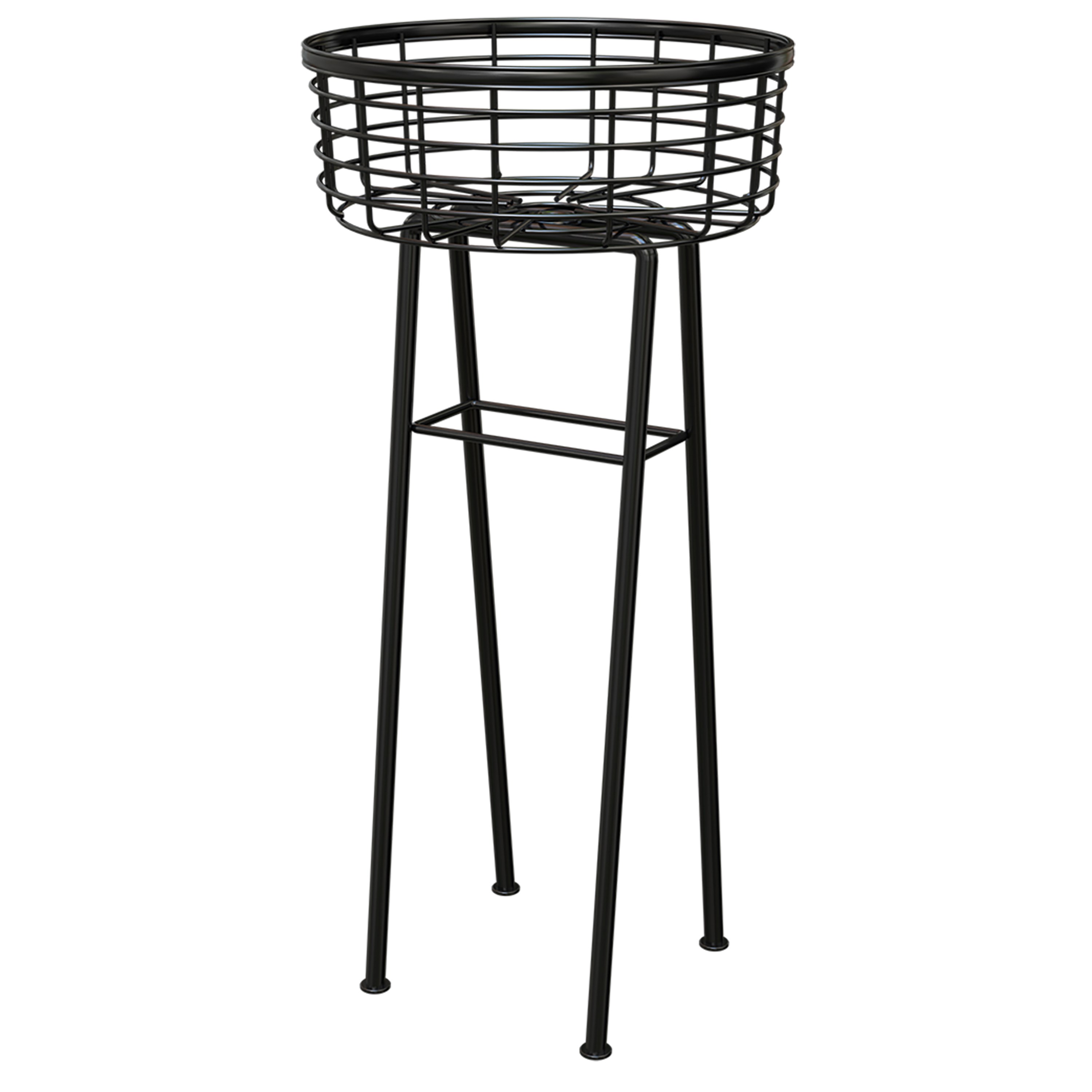 Panacea 24" Modern Farmhouse Basket Plant Stand — priced per each; minimum 4; multiples of 4