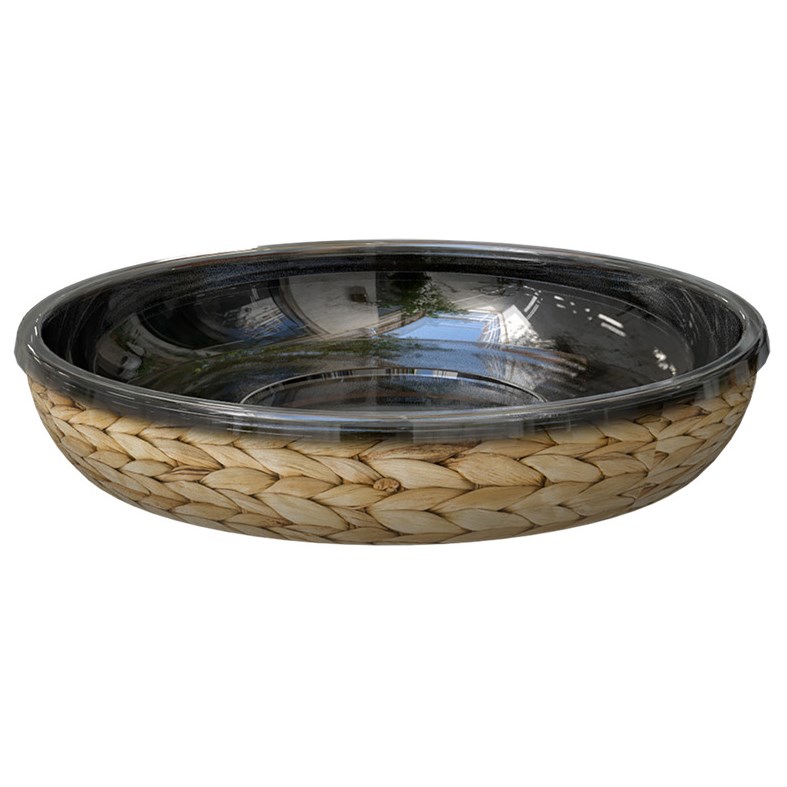 Panacea 6 D Water Hyacinth Saucer — priced per each; minimum 12; multiples of 12