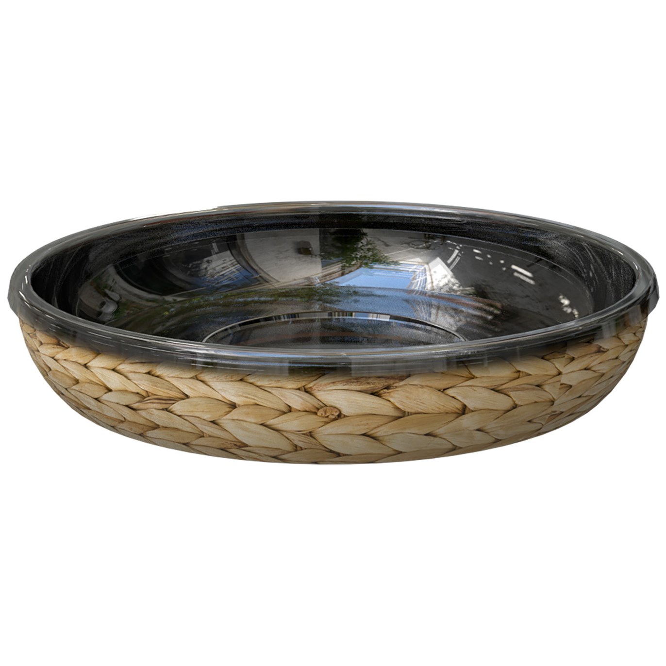 Panacea 12 D Water Hyacinth Saucer — priced per each; minimum 12; multiples of 12