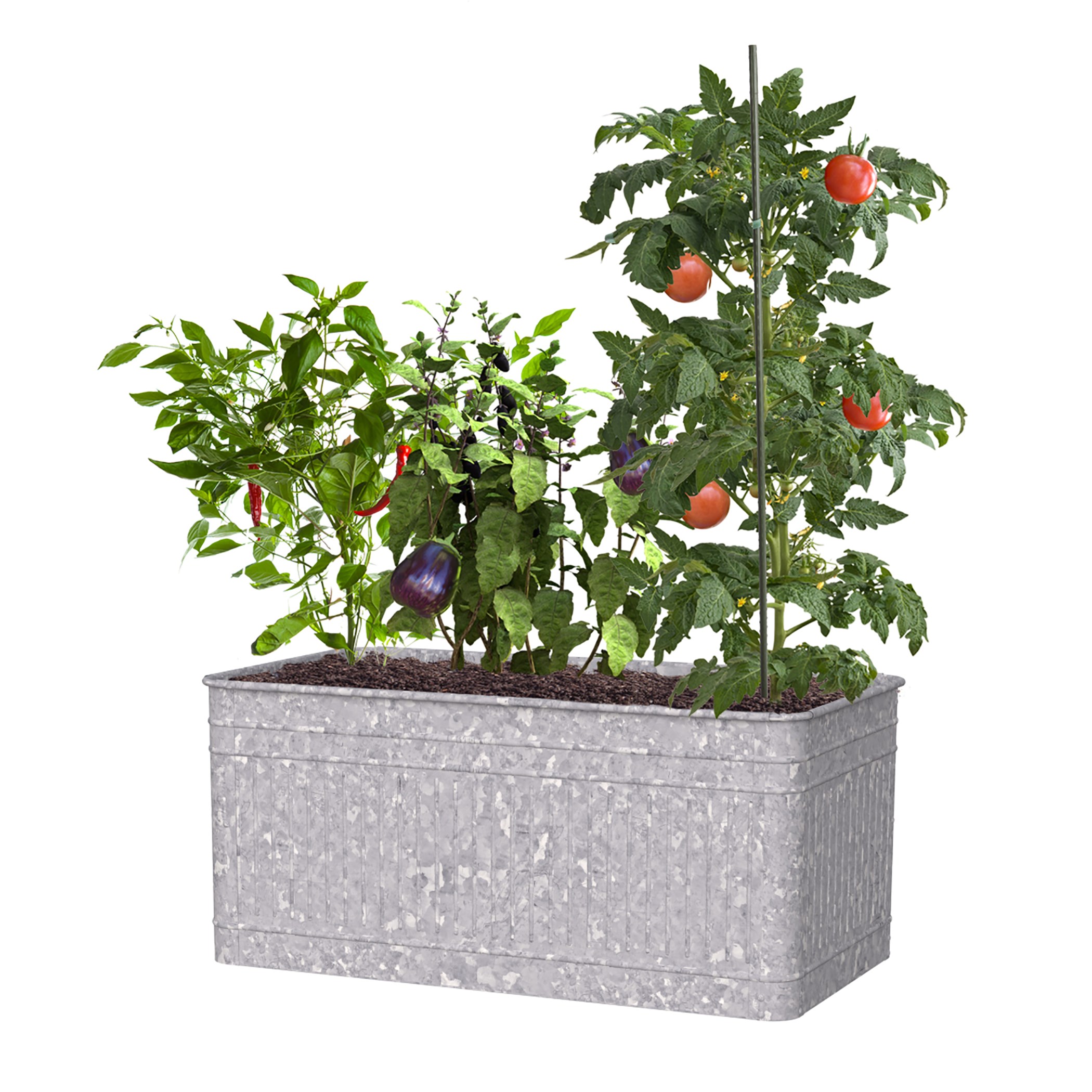 Panacea 40x22x18"H Raised Galvanized Trough