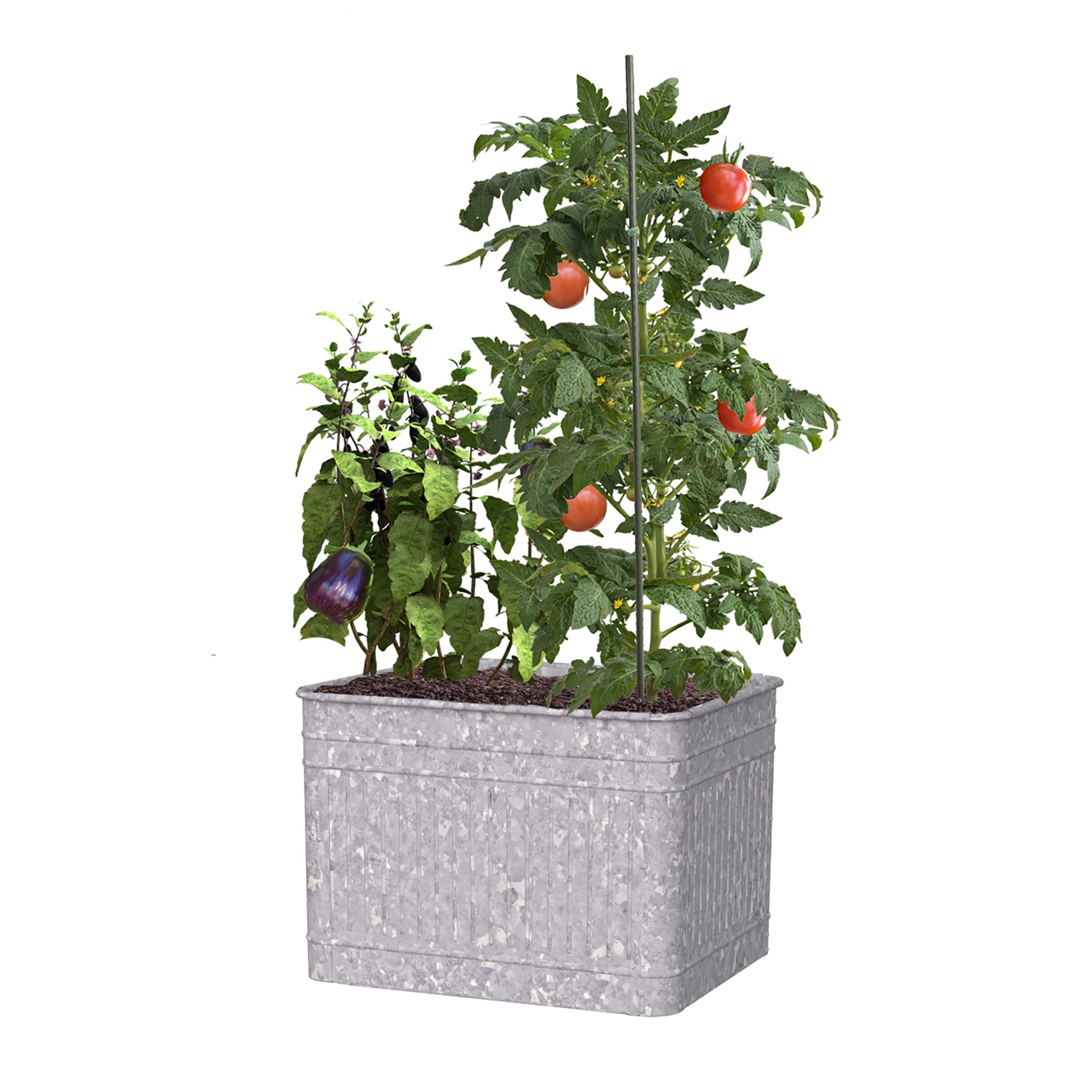 Panacea 22x22x18"H Raised Galvanized Planter