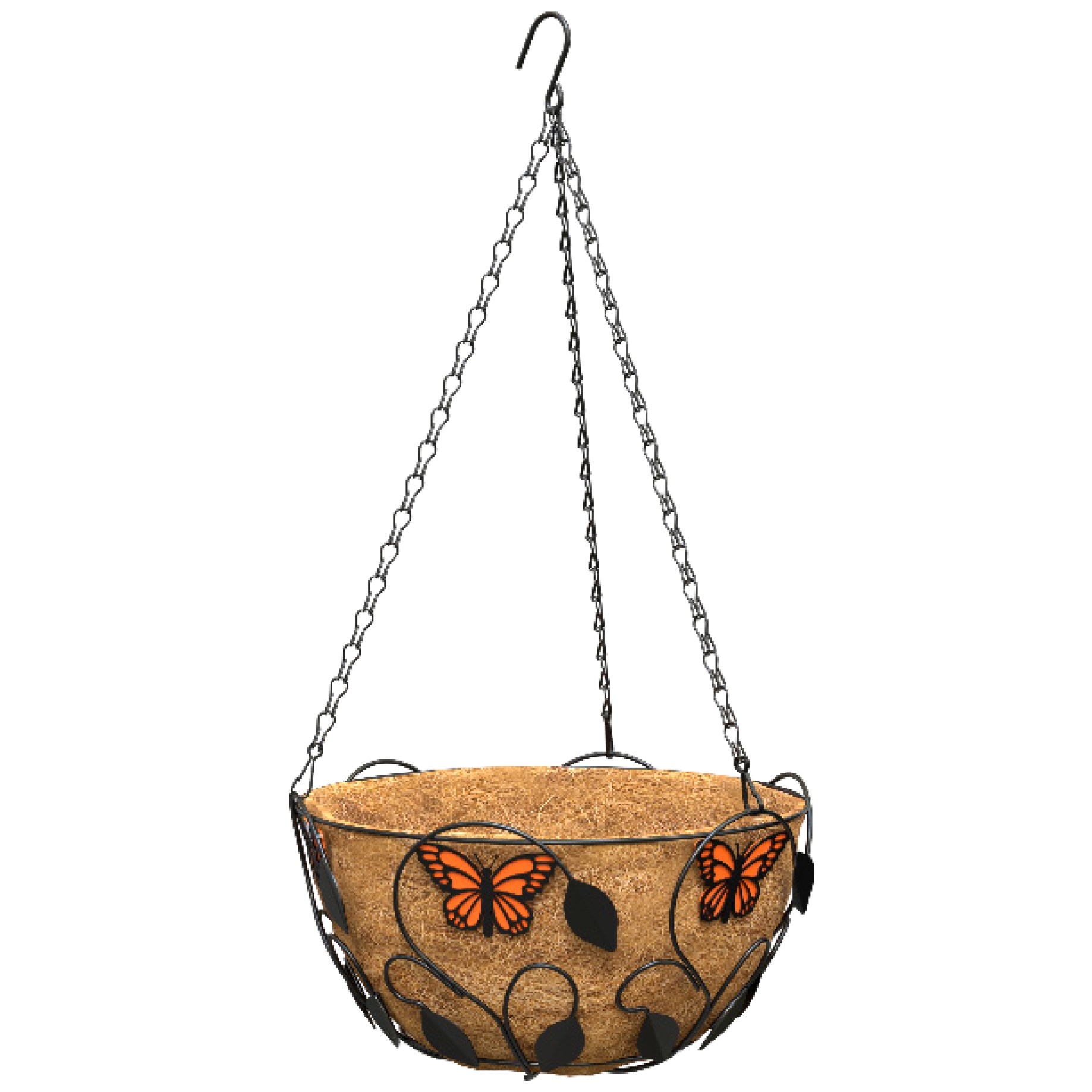 Panacea 14" Butterflies Hanging Basket — priced per each; minimum 6; multiples of 6