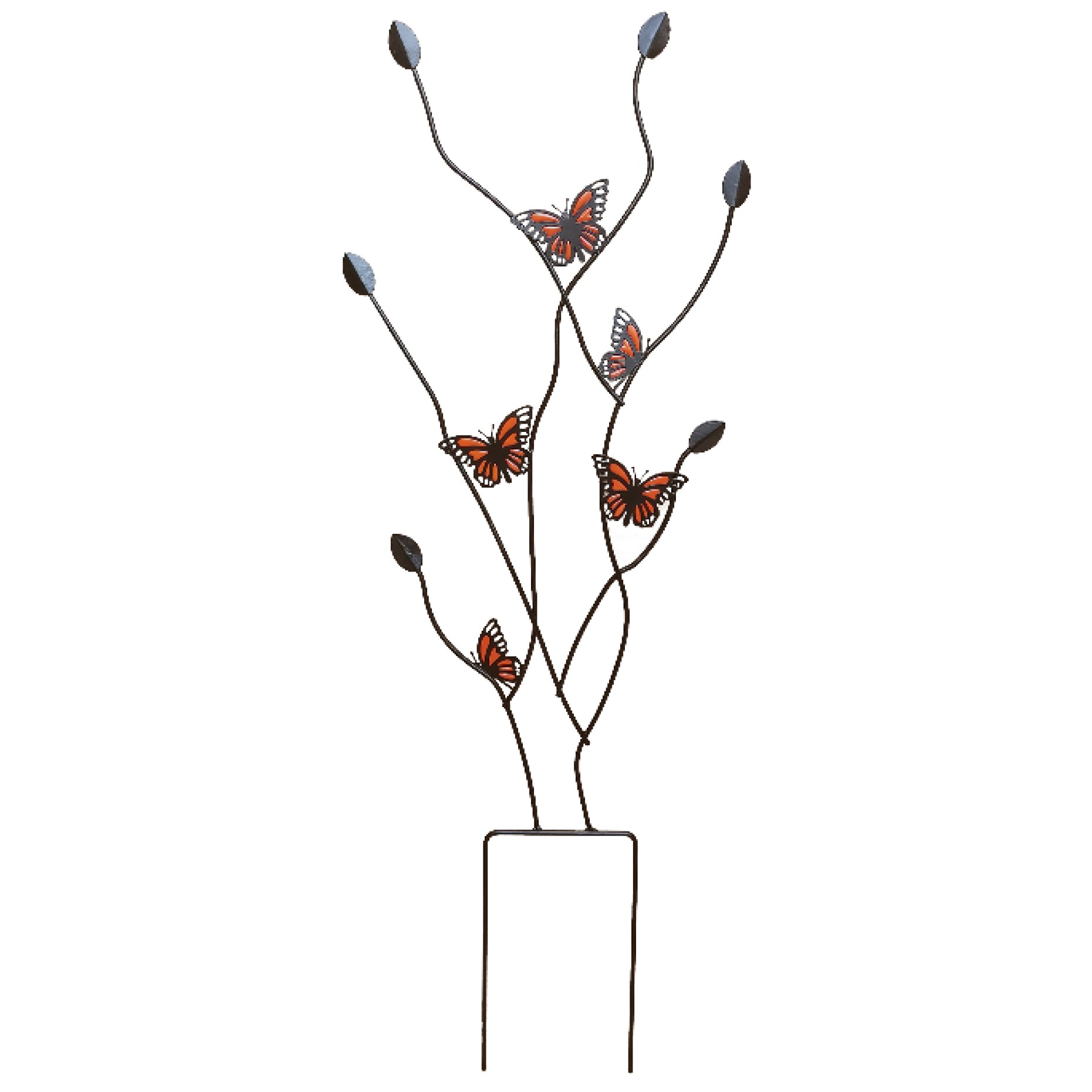 Panacea 40"H Butterflies Pot Trellis — priced per each; minimum 5; multiples of 5