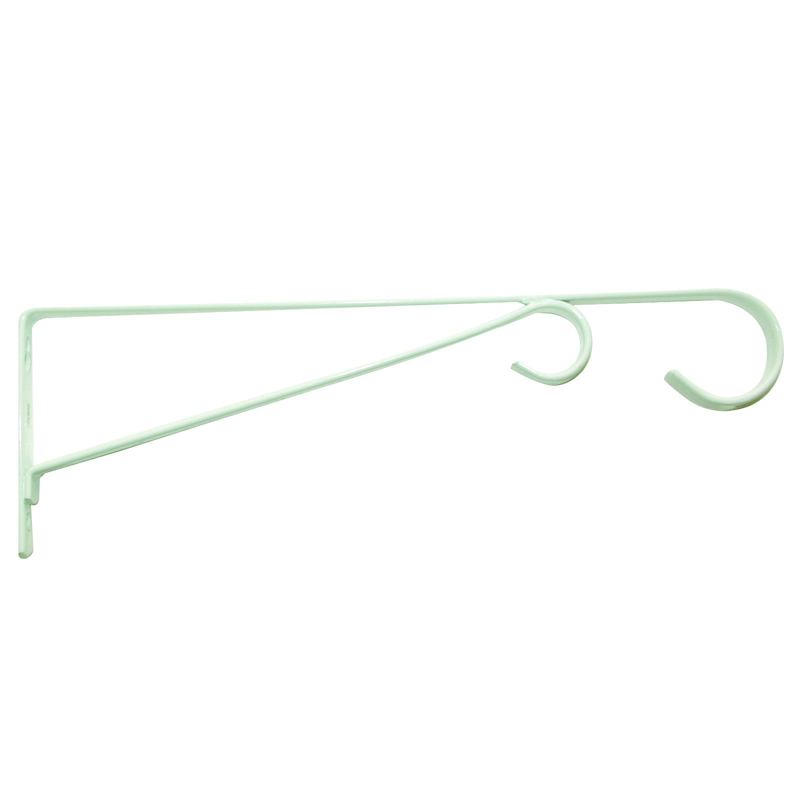 Panacea 12" White Hanging Basket Bracket — priced per each; minimum 6; multiples of 6