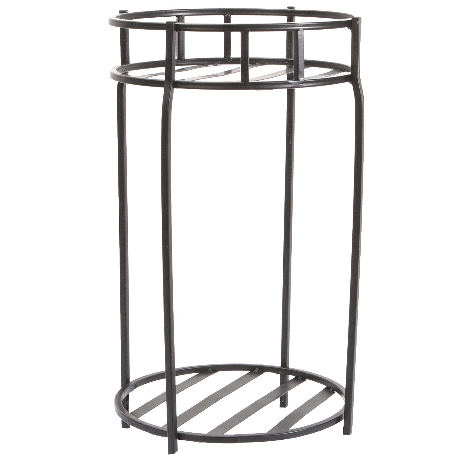 Panacea 20.5" Contemp Plant Stand Black — priced per each; minimum 6; multiples of 6