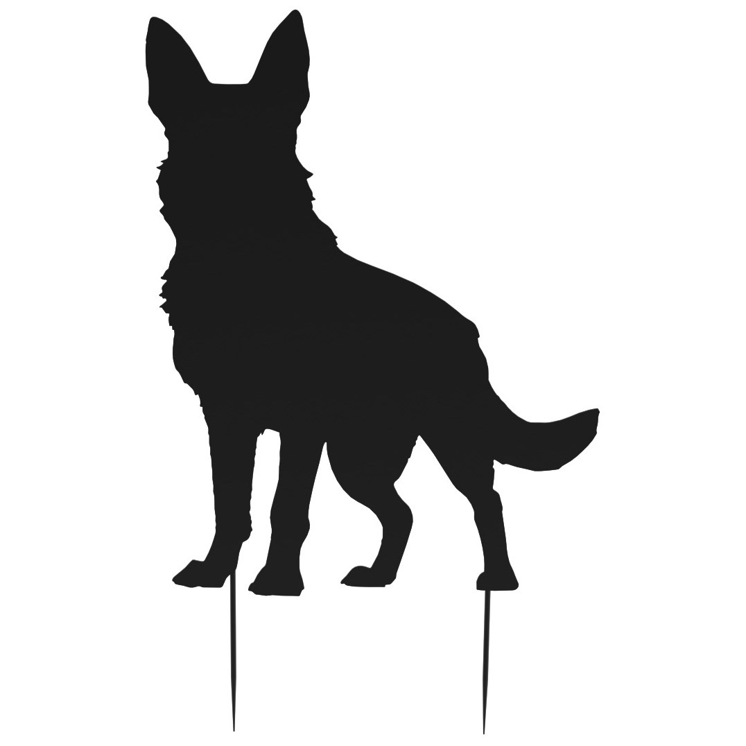 Panacea 24" German Shepherd Shadow Stake — priced per each; minimum 4; multiples of 4