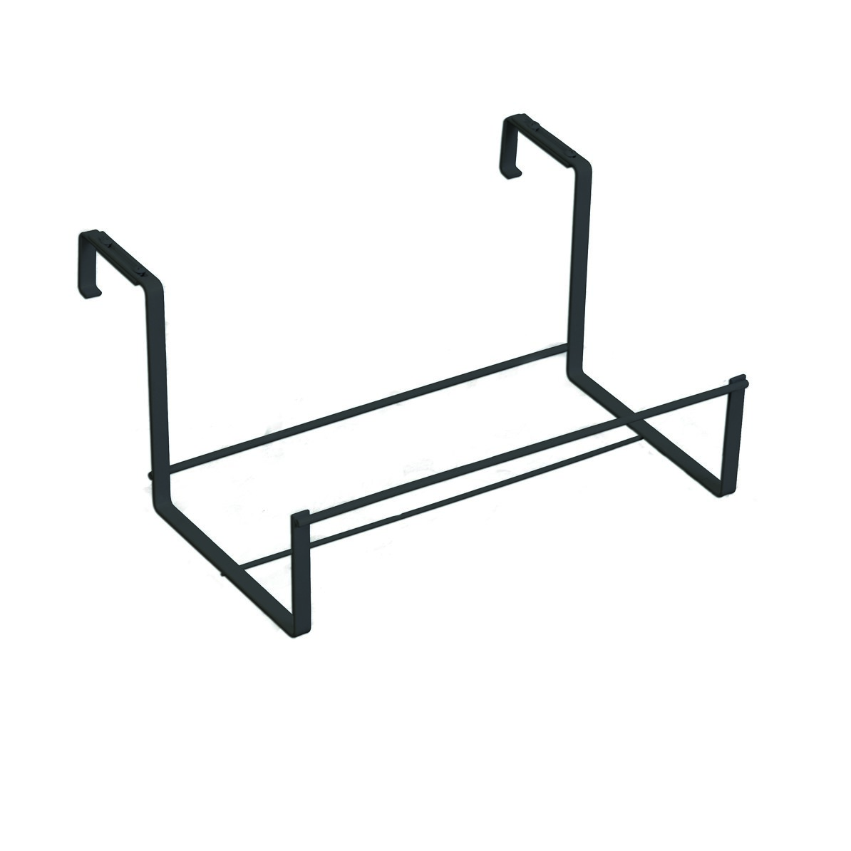 Panacea 8" Adjustable Deck Flower Box Holder Black — priced per each; minimum 6; multiples of 6