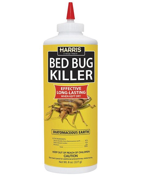 Harris 8oz Bed Bug Killer Diatomaceous Earth — priced per each; minimum 12; multiples of 12