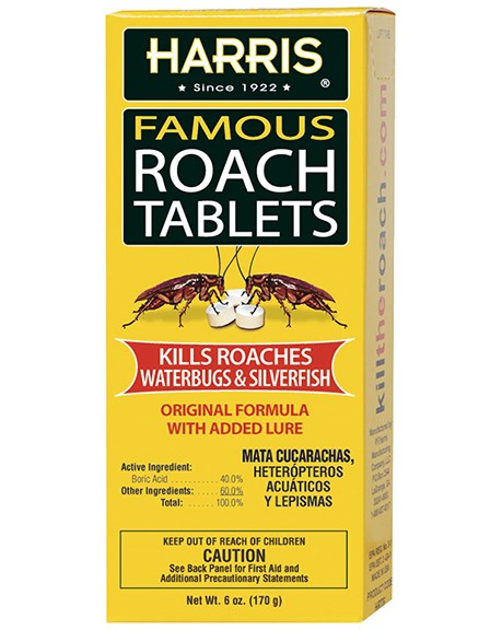 Harris 6oz Famous Roach Tablets — priced per each; minimum 12; multiples of 12