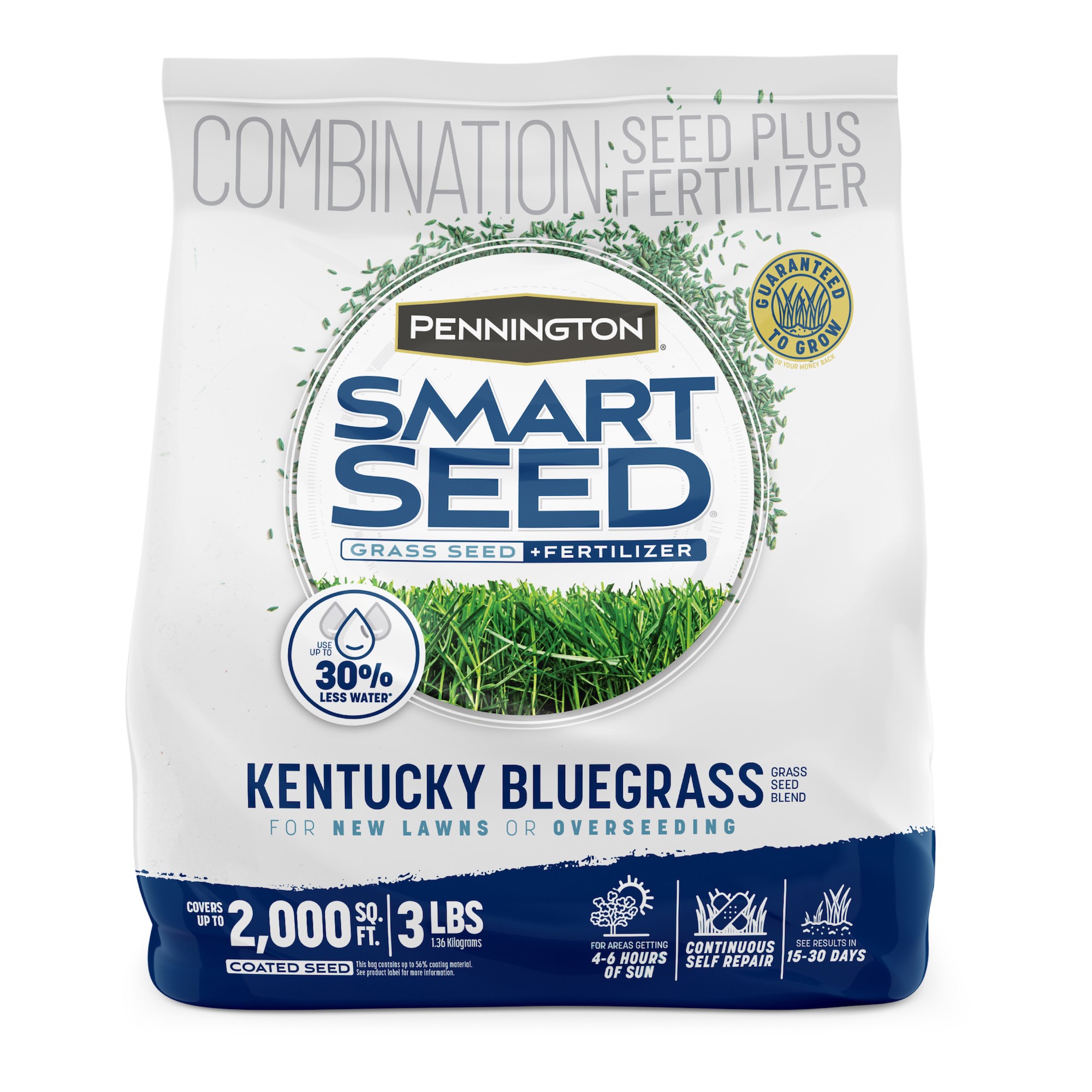 Penn 3# Smart Seed Kentucky Blue Blend Pcf — priced per each; minimum 8; multiples of 8